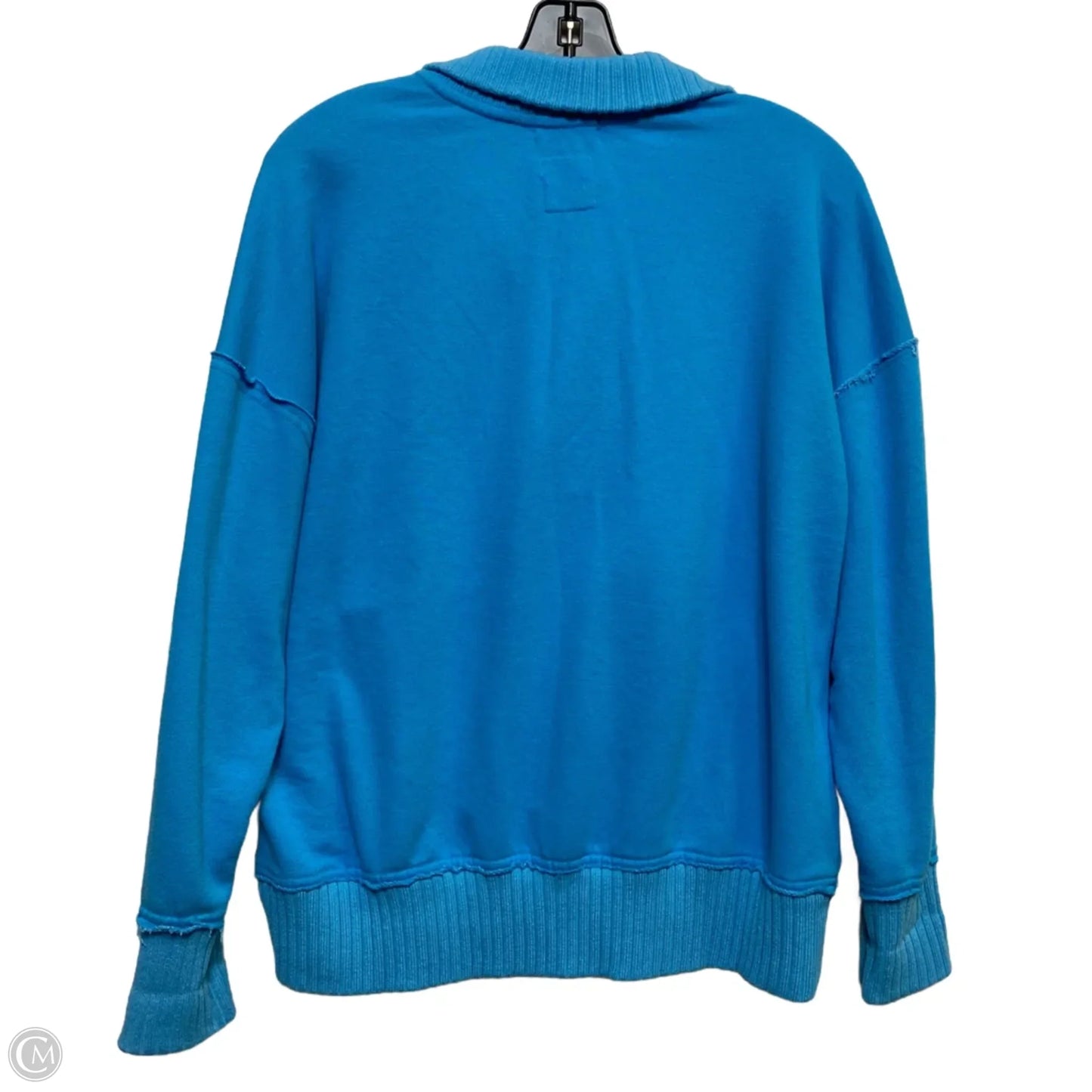 Sweatshirt Collar By Pink Lily In Blue, Size: S
