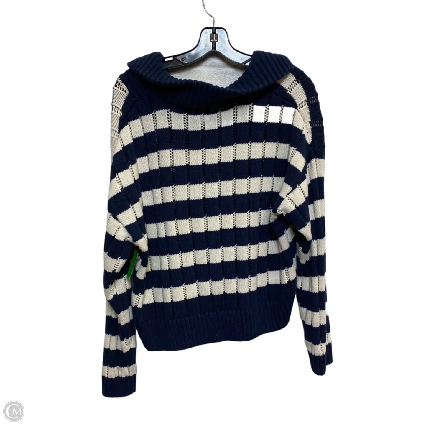 Sweater By A New Day In Blue & Cream, Size: L