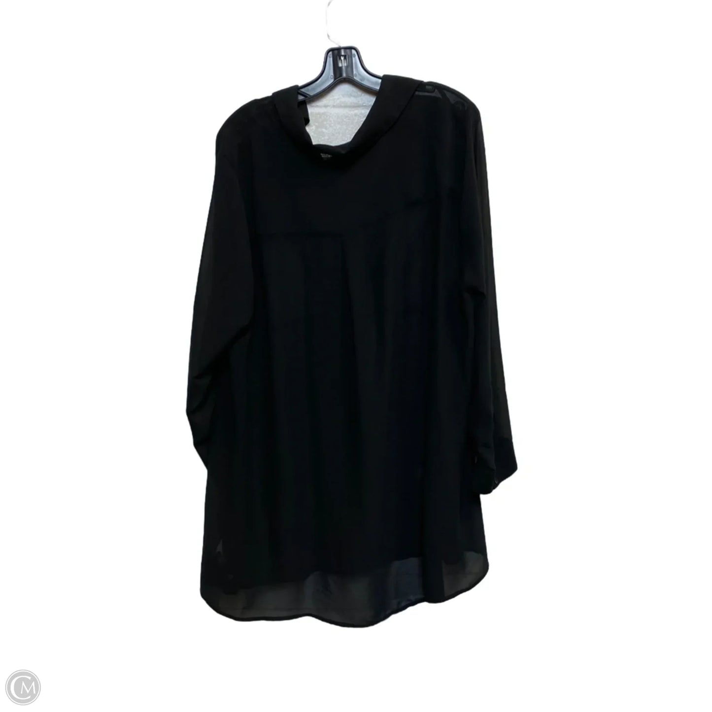 Blouse Long Sleeve By Torrid In Black, Size: 2x