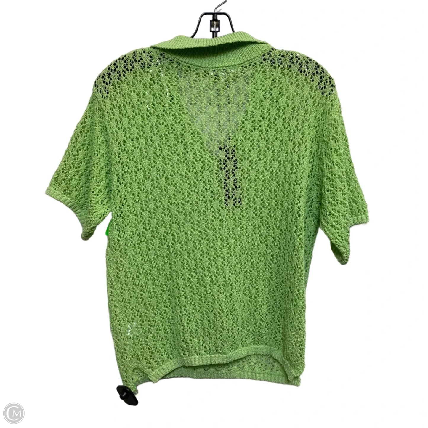 Top Short Sleeve By Fashion Nova In Green, Size: S