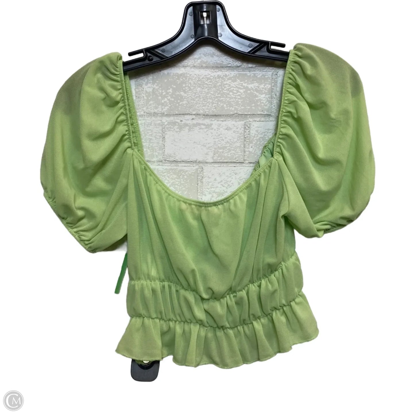 Top Short Sleeve By Blue Blush In Green, Size: L