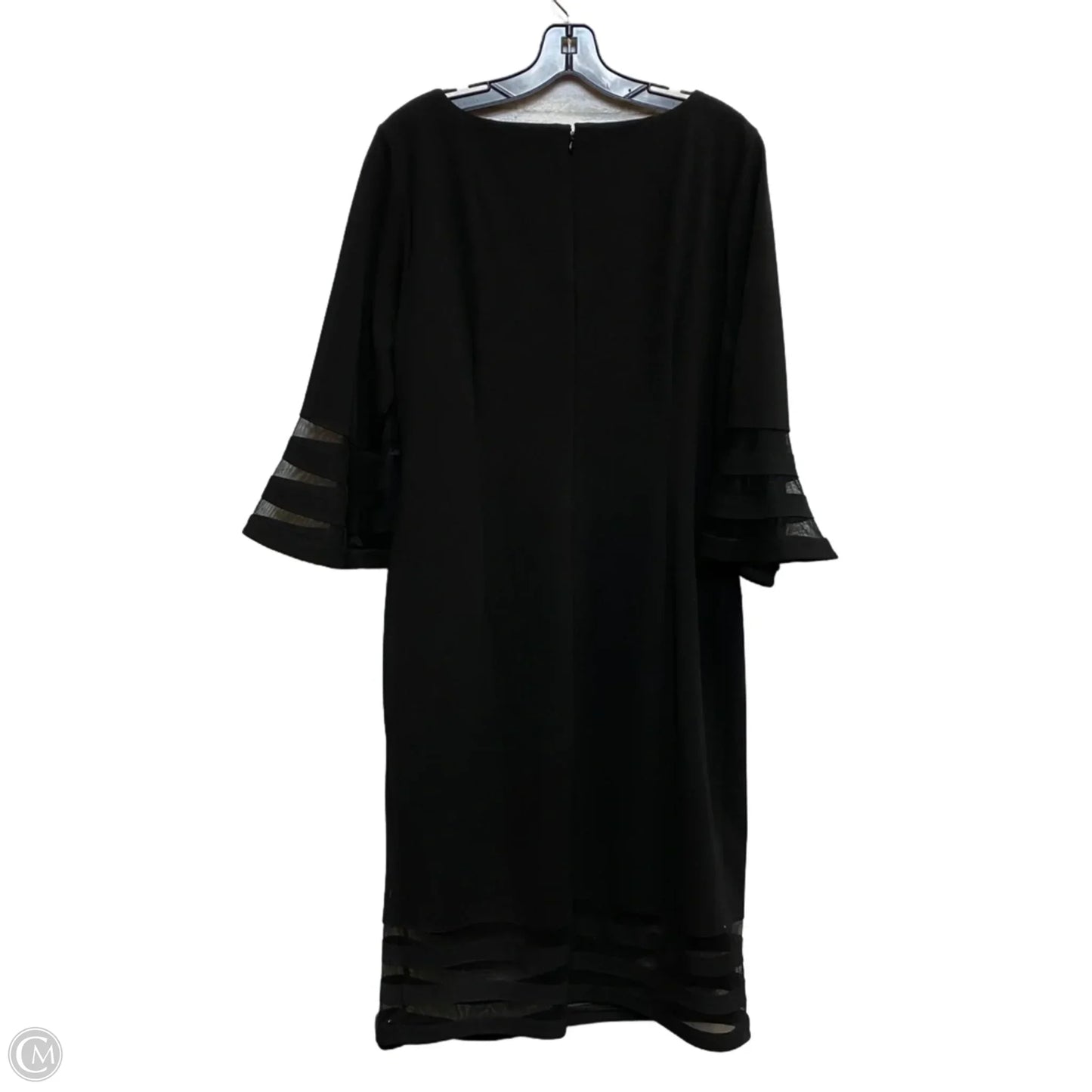 Dress Casual Midi By Calvin Klein In Black, Size: L