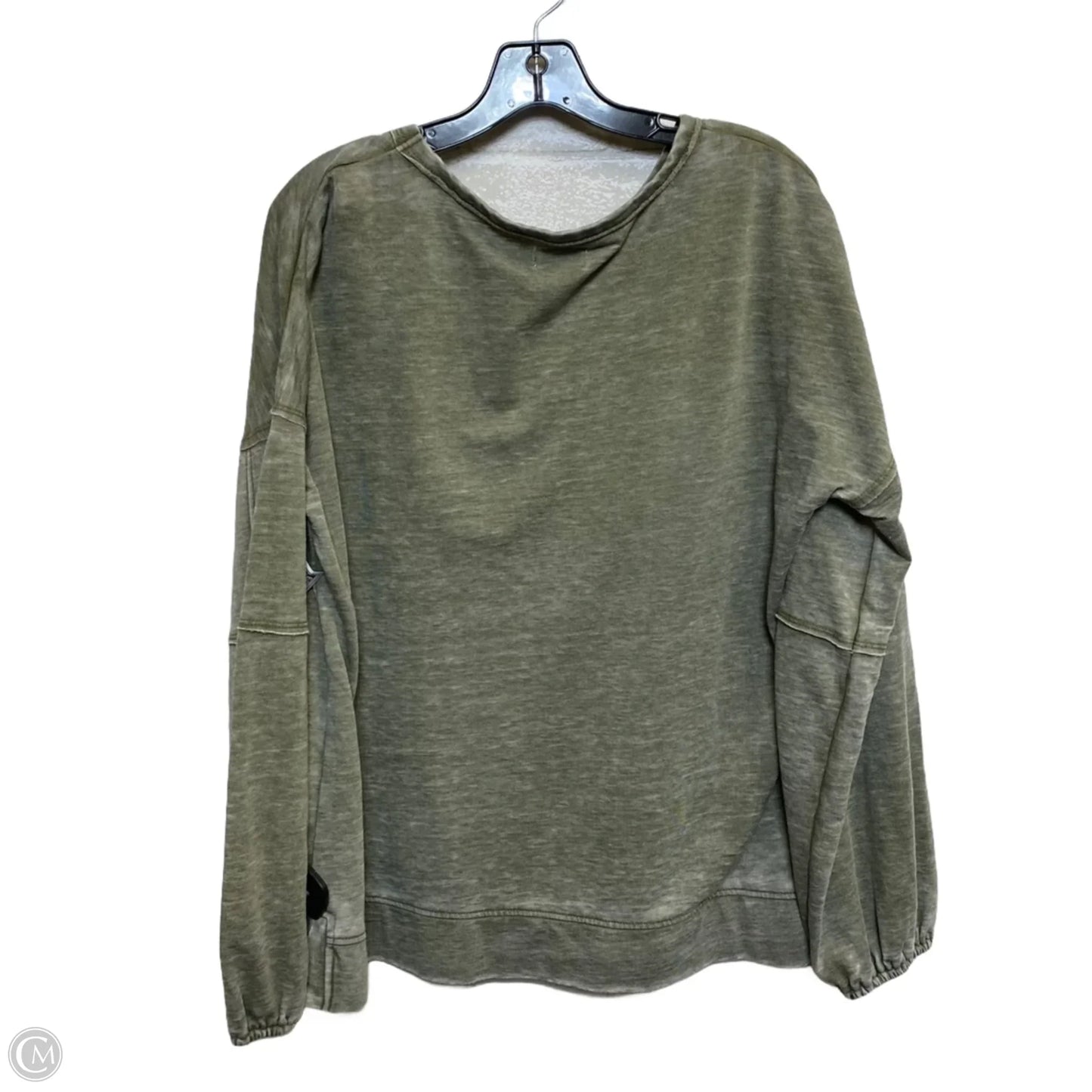 Top Long Sleeve By Wonderly In Green, Size: L