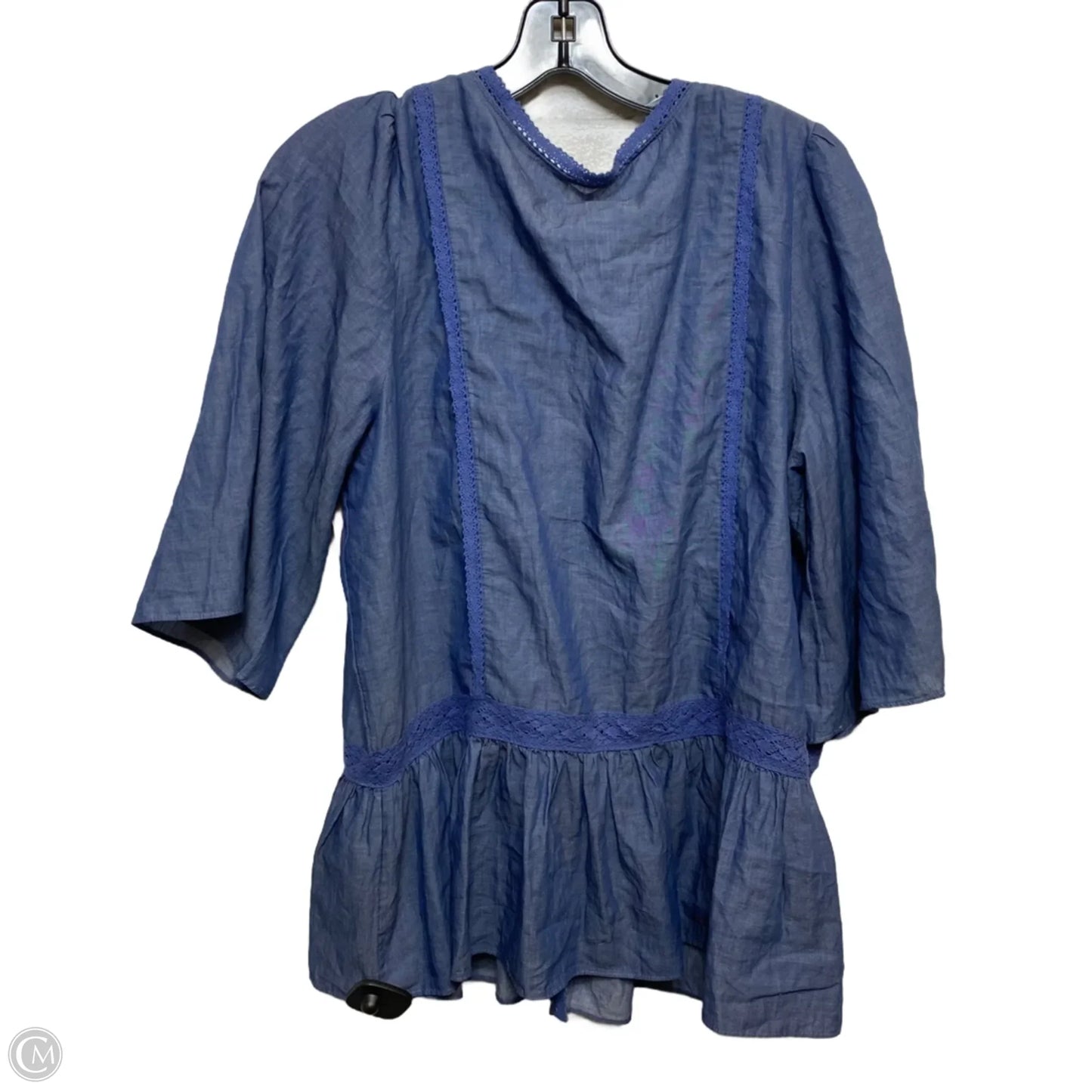 Top Long Sleeve By Matilda Jane In Blue, Size: L