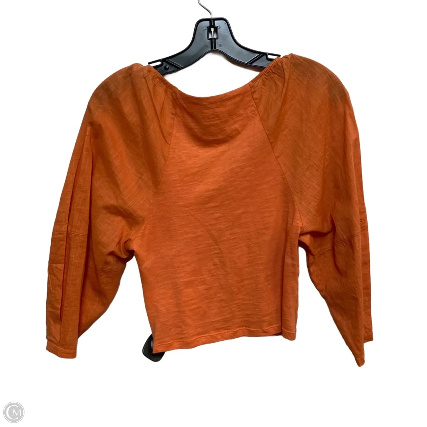 Top 3/4 Sleeve By Anthropologie In Orange, Size: Xs