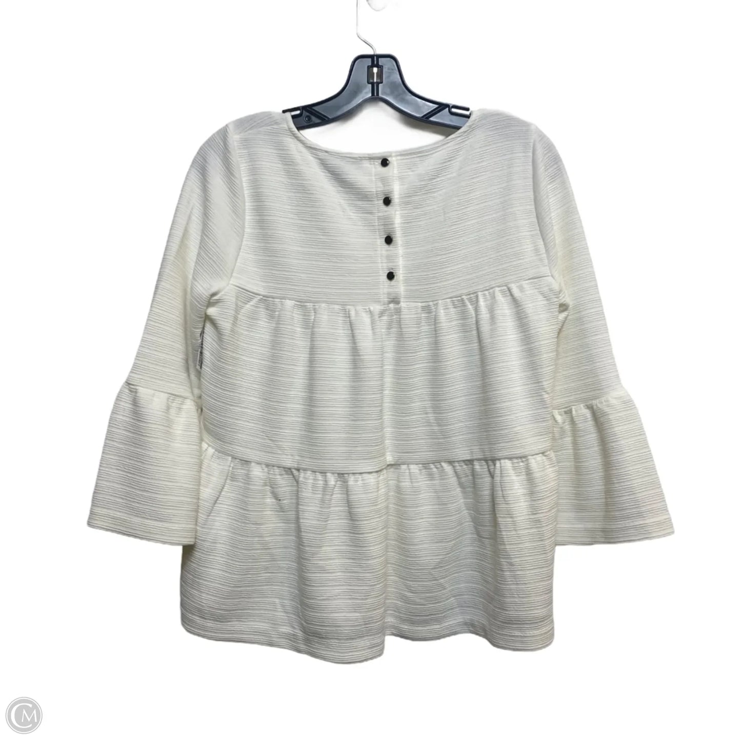 Top Long Sleeve By J. Crew In White, Size: S
