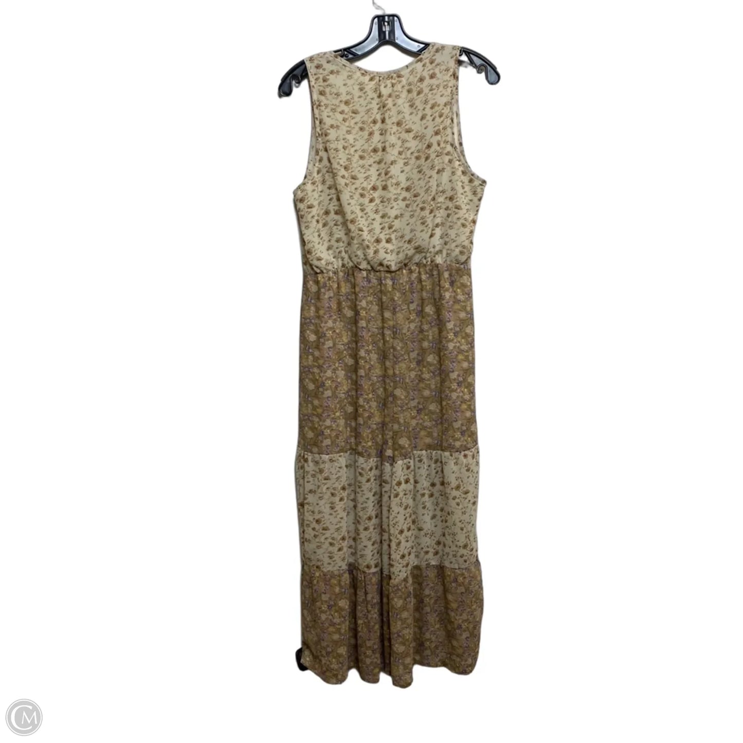 Dress Casual Maxi By Umgee In Brown & Cream, Size: M