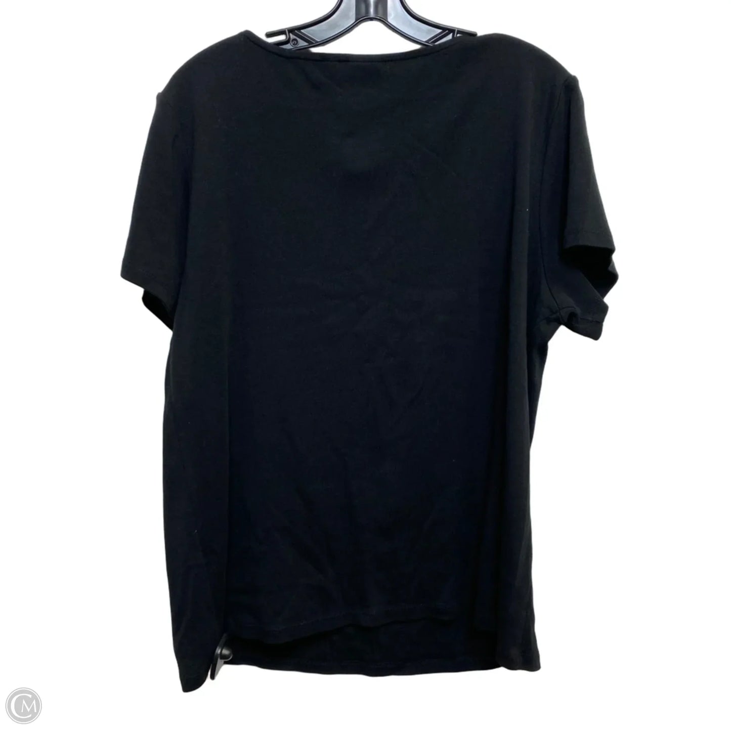 Top Short Sleeve By Rafaella In Black, Size: 2x