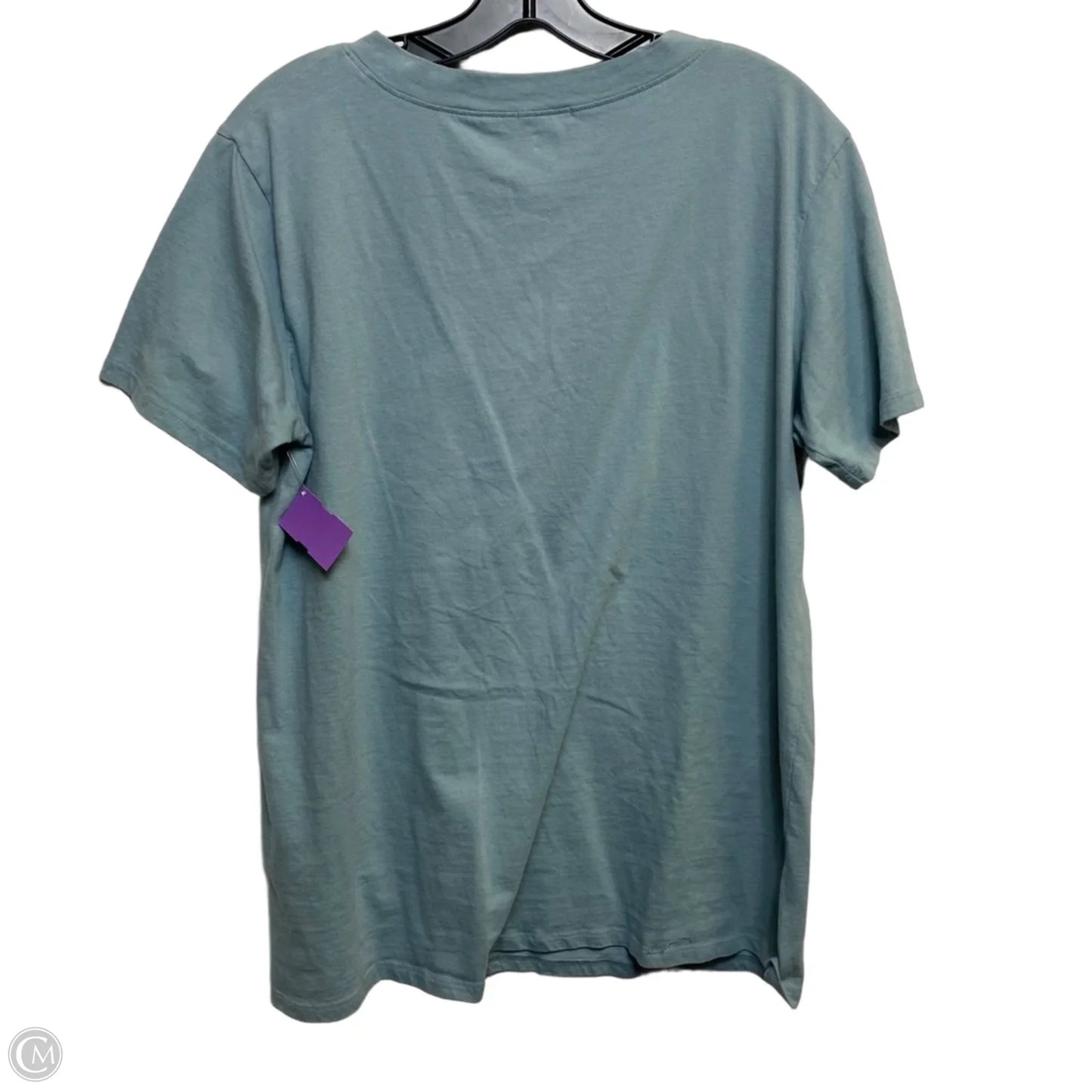 Top Short Sleeve Basic By Loanna In Teal, Size: 2x