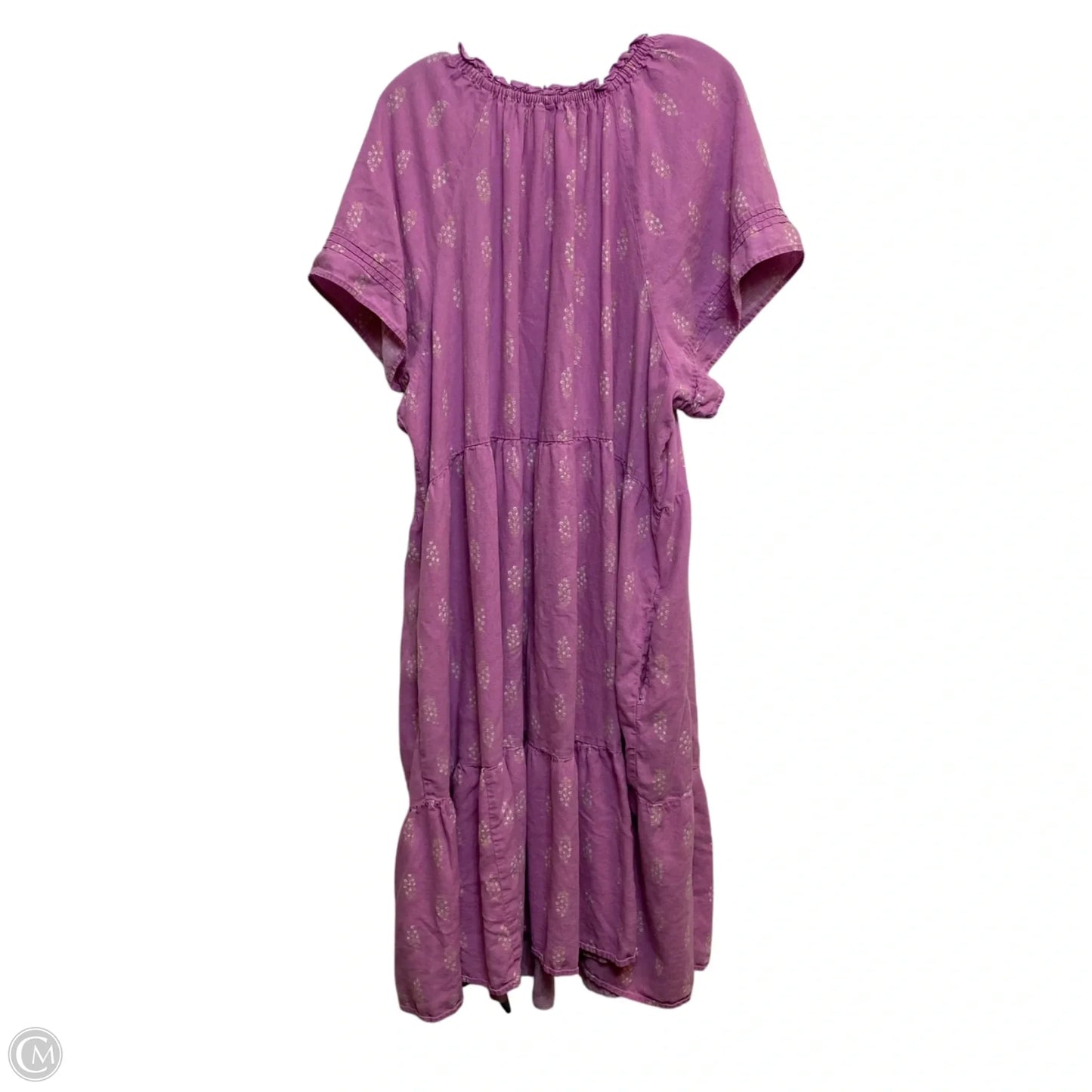 Dress Casual Midi By Wonderly In Purple, Size: 4x