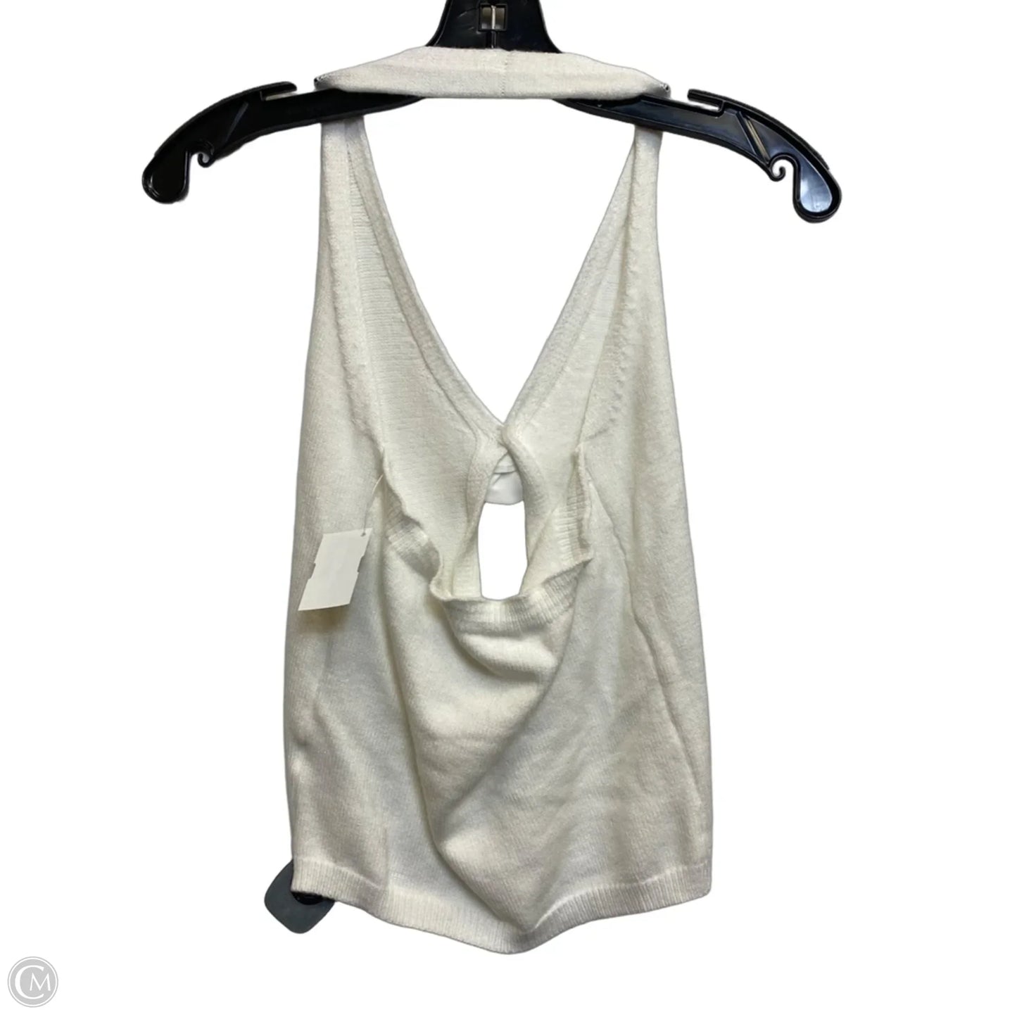 Top Sleeveless By Shein In Cream, Size: S