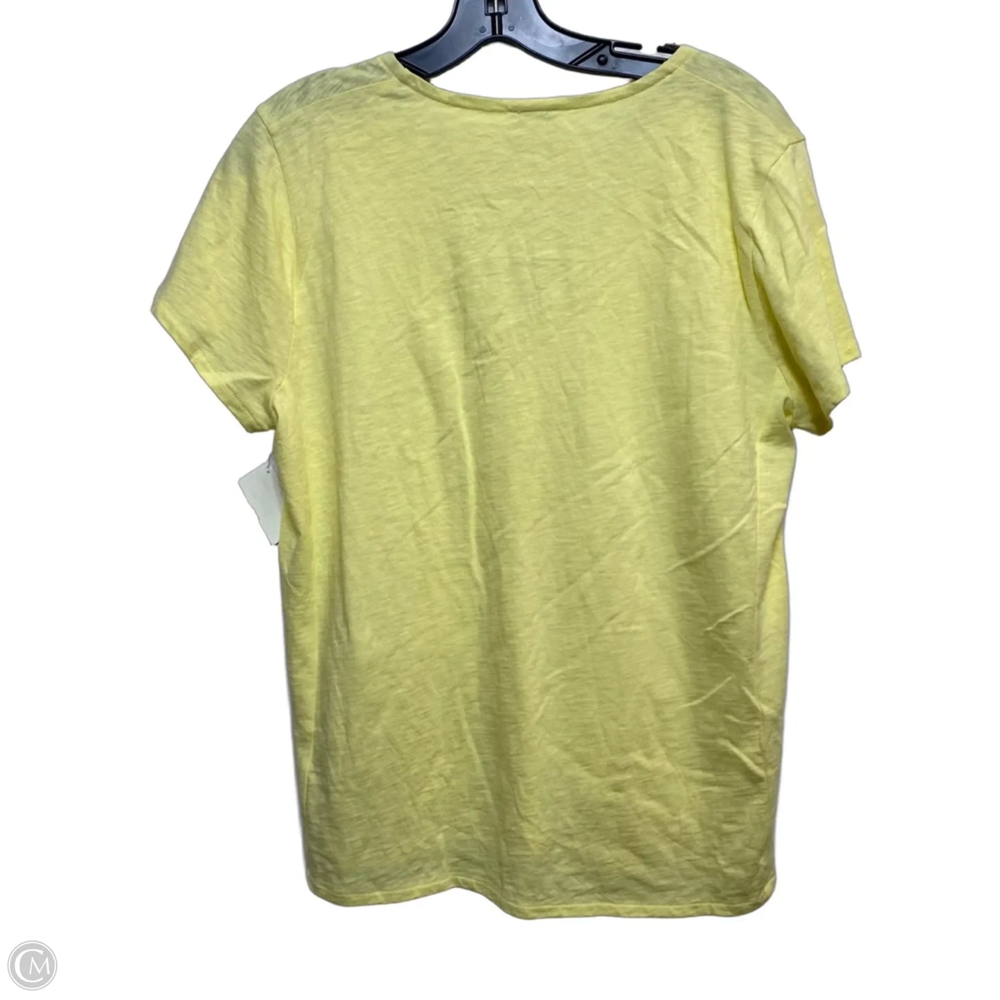 Top Short Sleeve By J. Crew In Yellow, Size: L