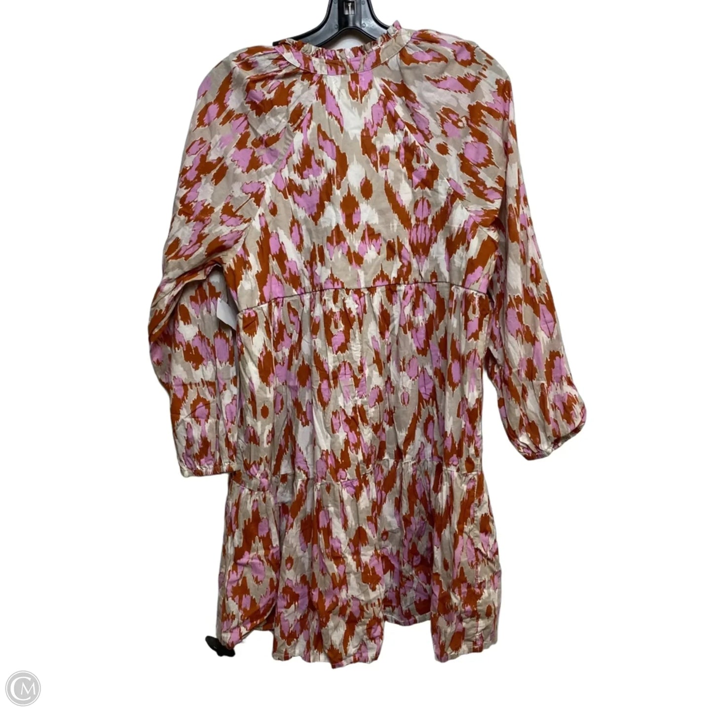 Dress Casual Short By Jessica Simpson In Brown & Pink, Size: L