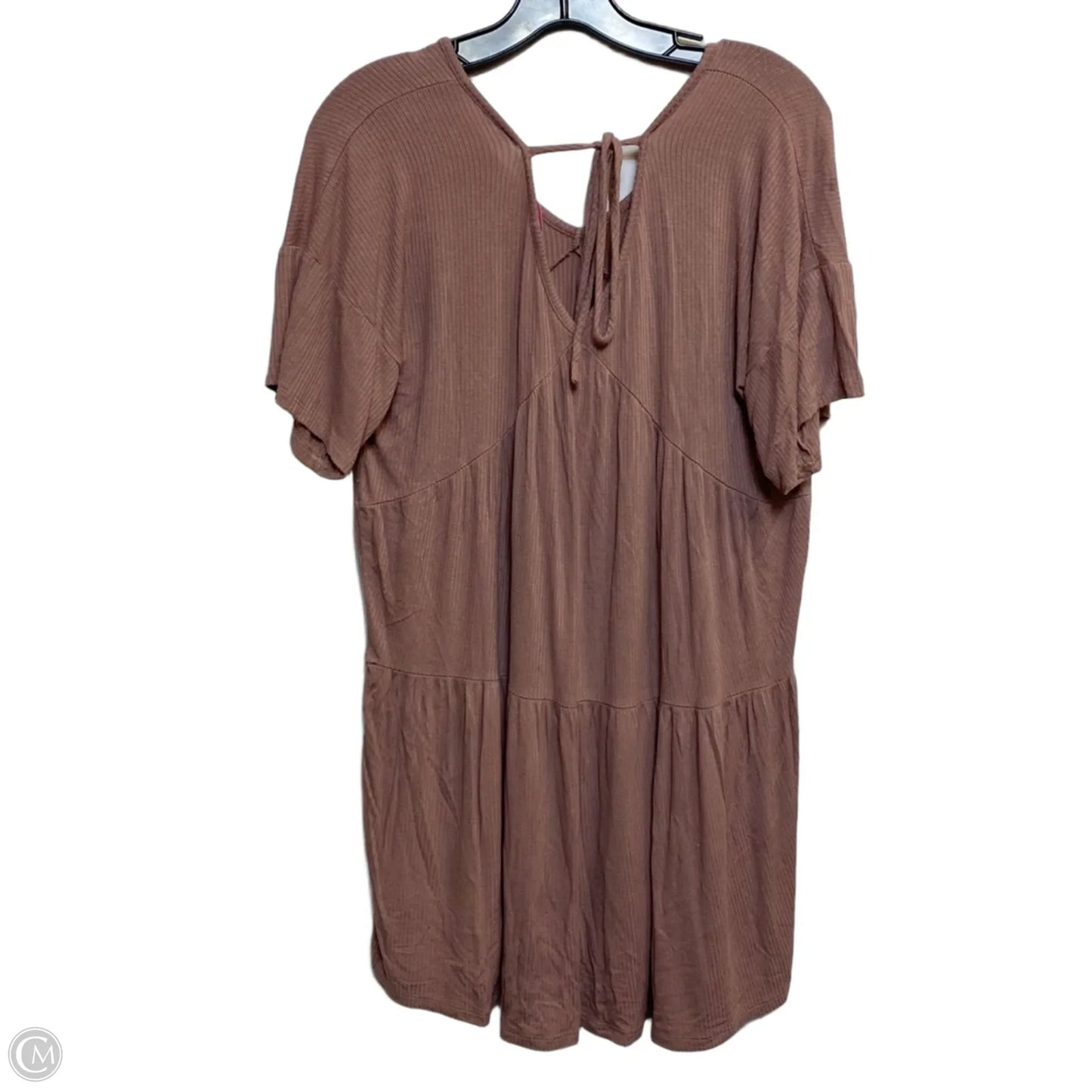Dress Casual Short By Pink Lily In Brown, Size: M
