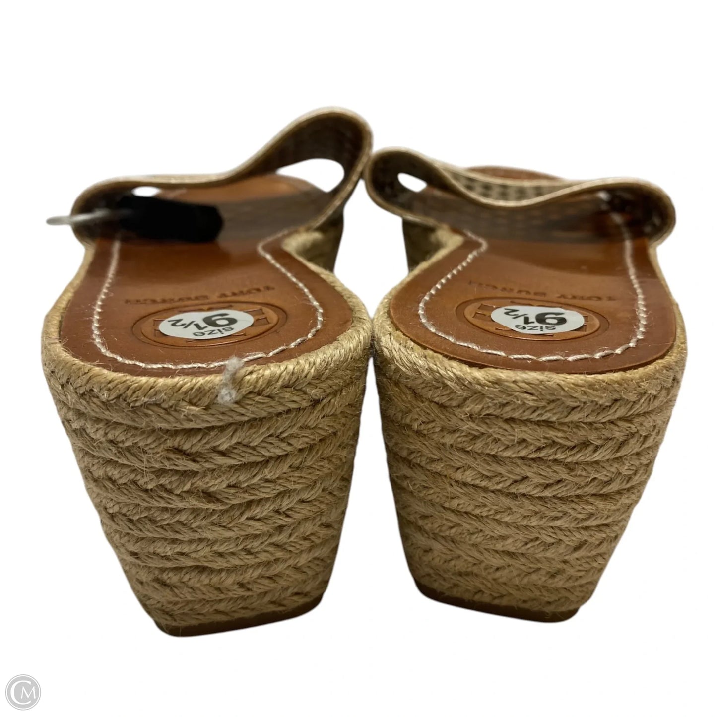 Sandals Designer By Tory Burch In Gold, Size: 9.5