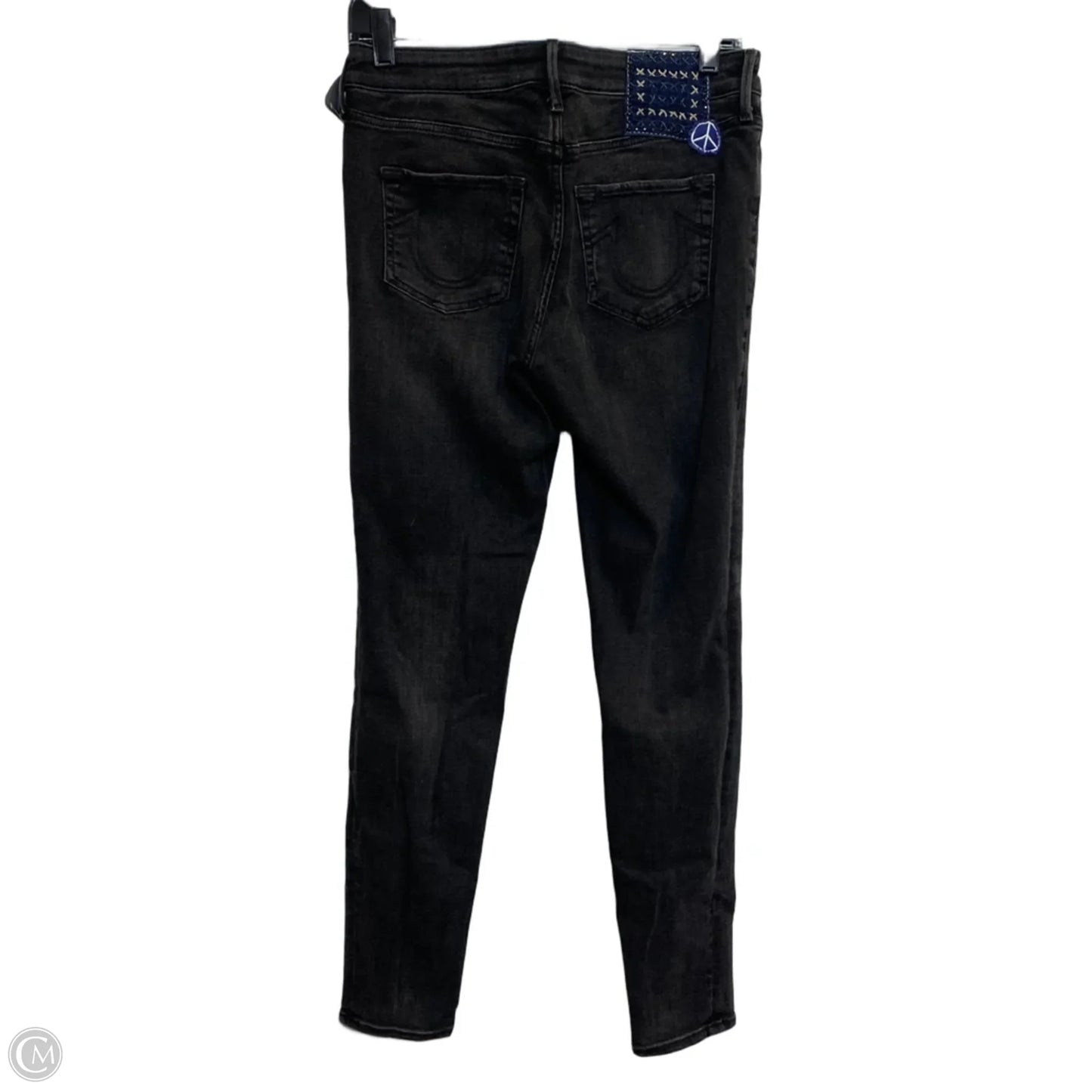 Jeans Designer By True Religion In Black Denim, Size: 6