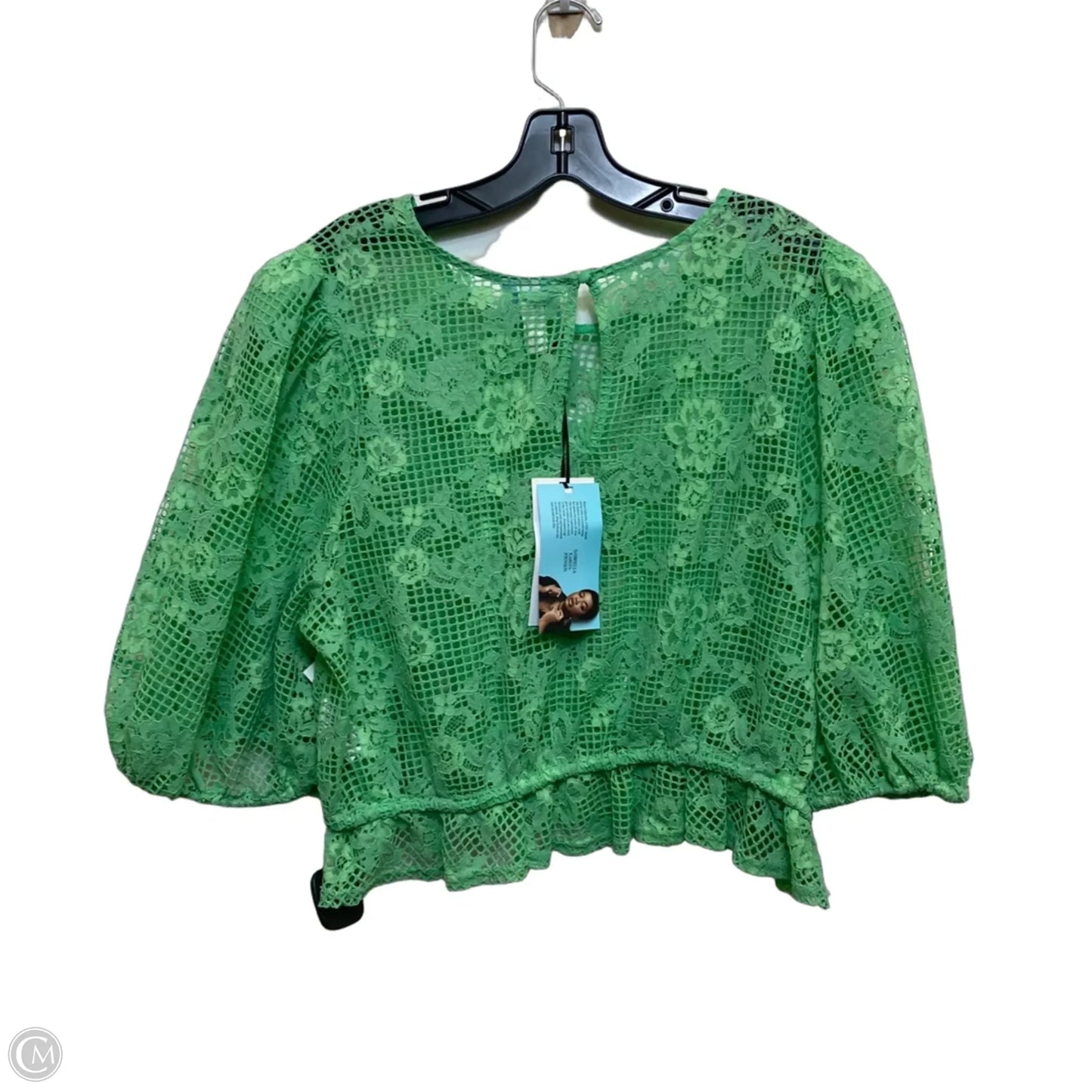Top Short Sleeve By Future Collective In Green, Size: 1x