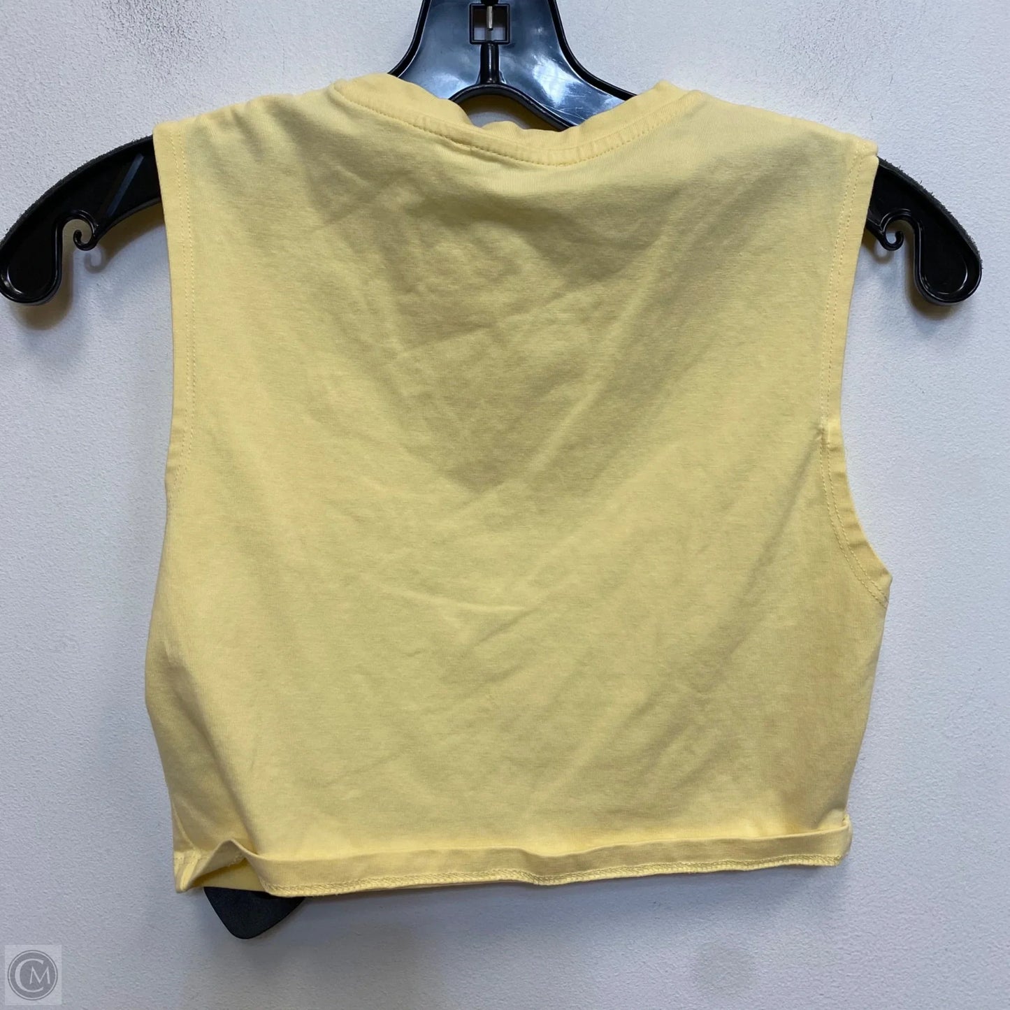 Top Sleeveless By Zara In Yellow, Size: S