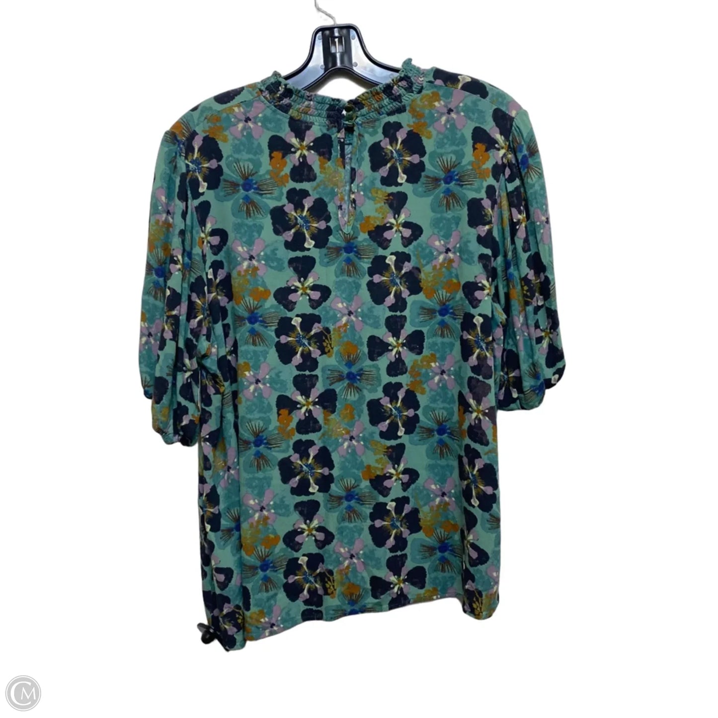 Top Short Sleeve By Knox Rose In Green, Size: L