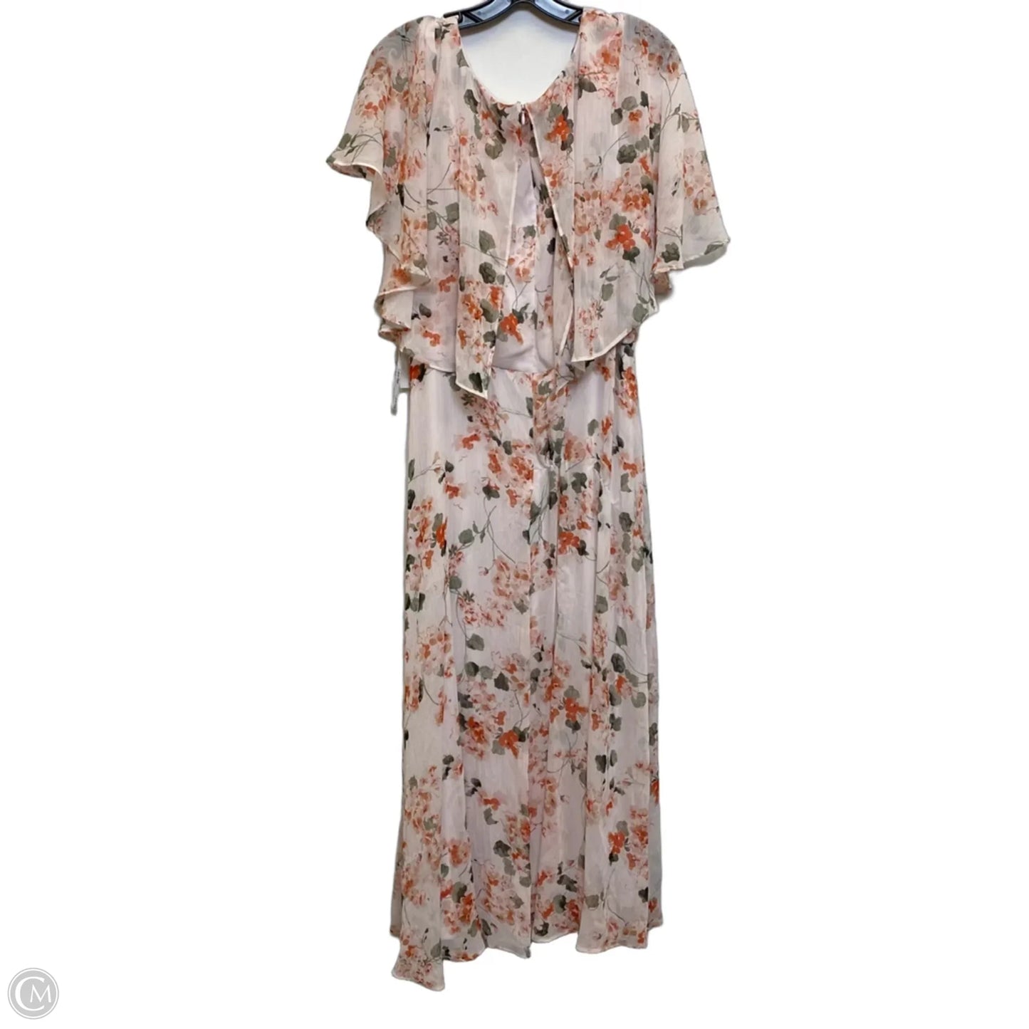 Dress Casual Maxi By Calvin Klein In Orange, Size: 1x