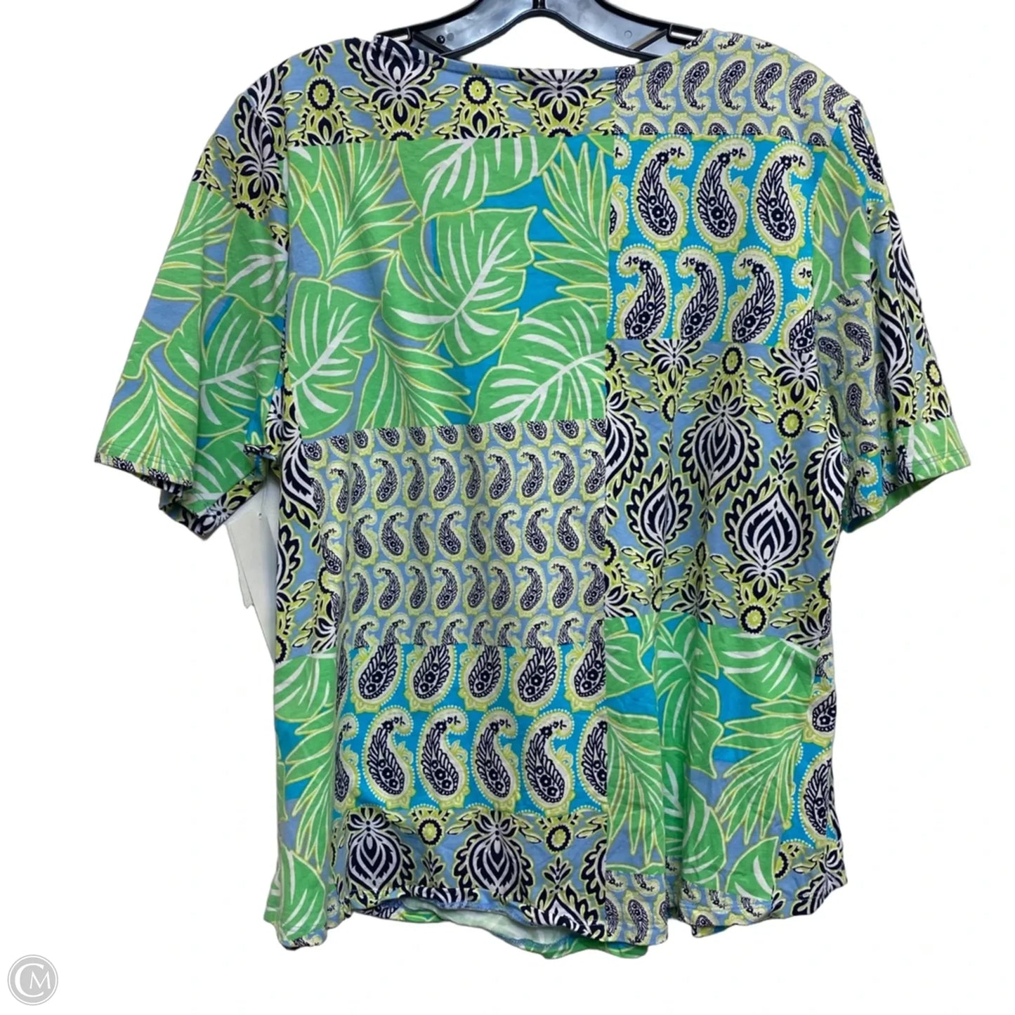 Top Short Sleeve By Ruby Rd In Blue & Green, Size: Lp