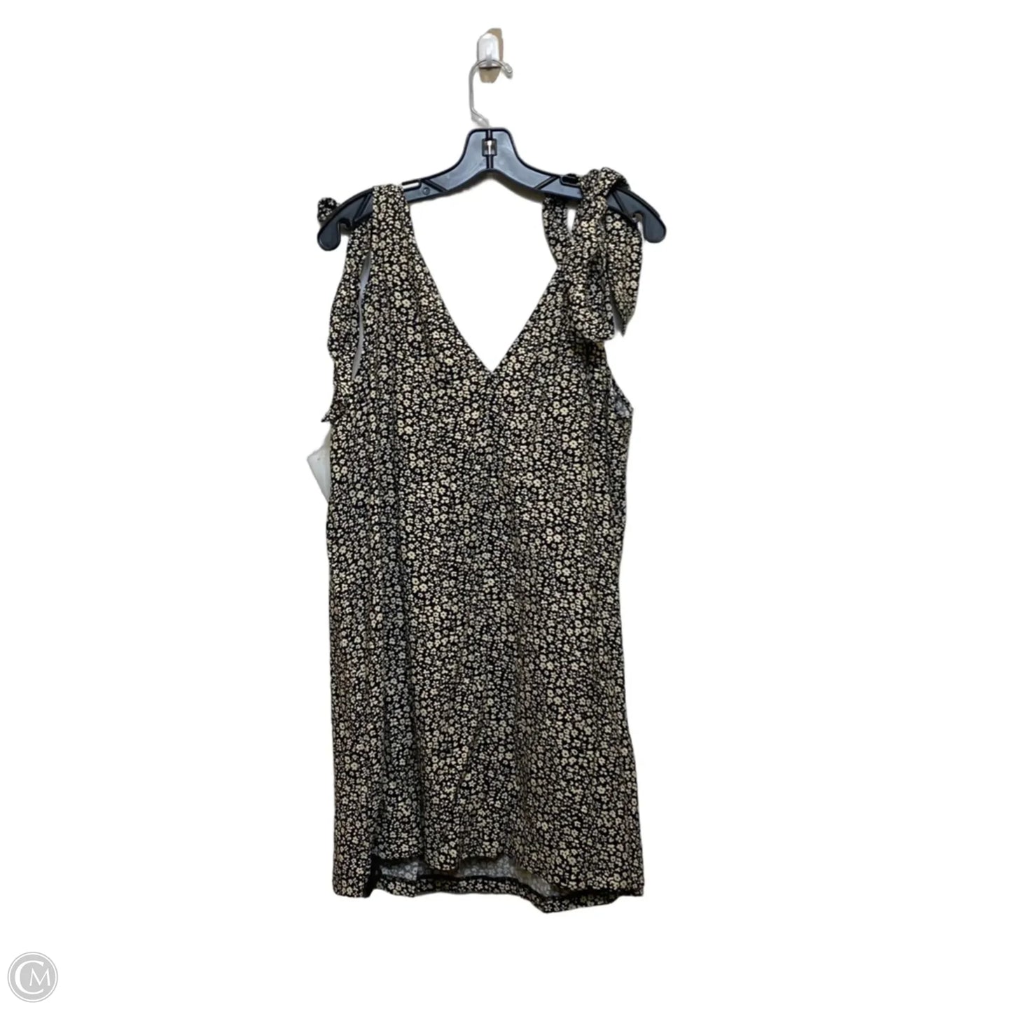 Dress Casual Short By H&m In Black & Cream, Size: Xl