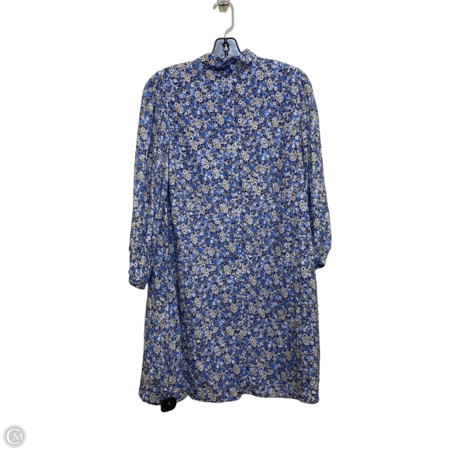 Dress Casual Short By Ann Taylor In Blue & Cream, Size: 2