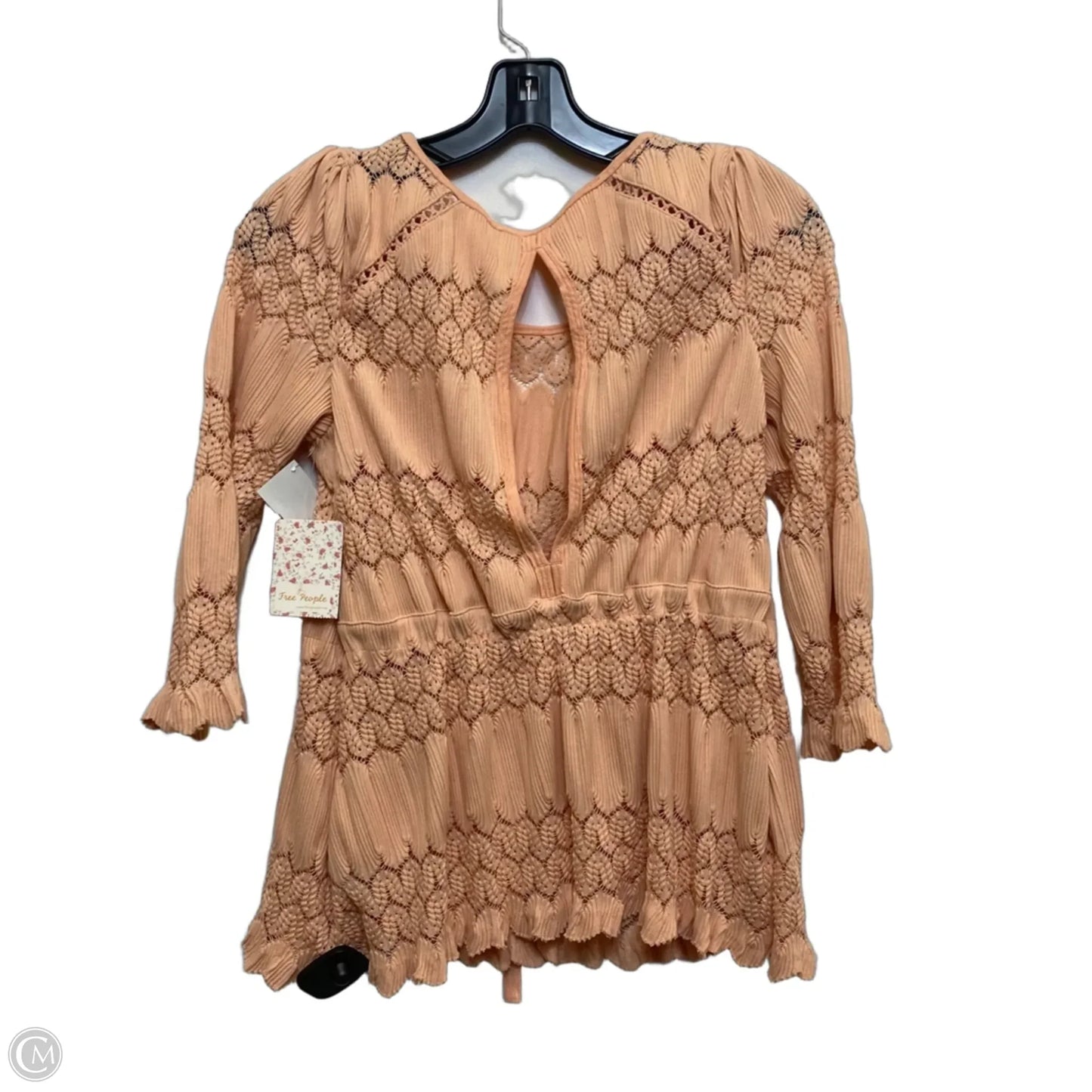 Top Long Sleeve By Free People In Orange, Size: Xs