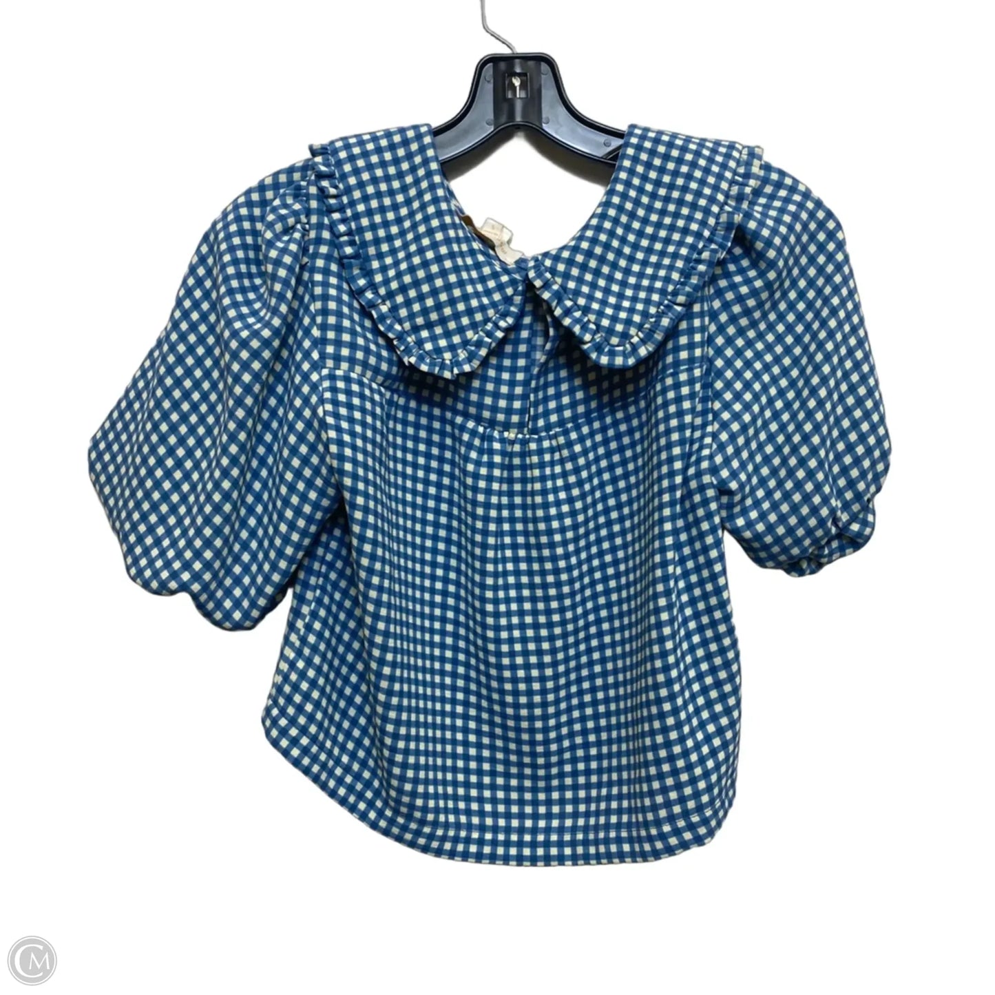 Top Short Sleeve By Monteau In Blue, Size: S