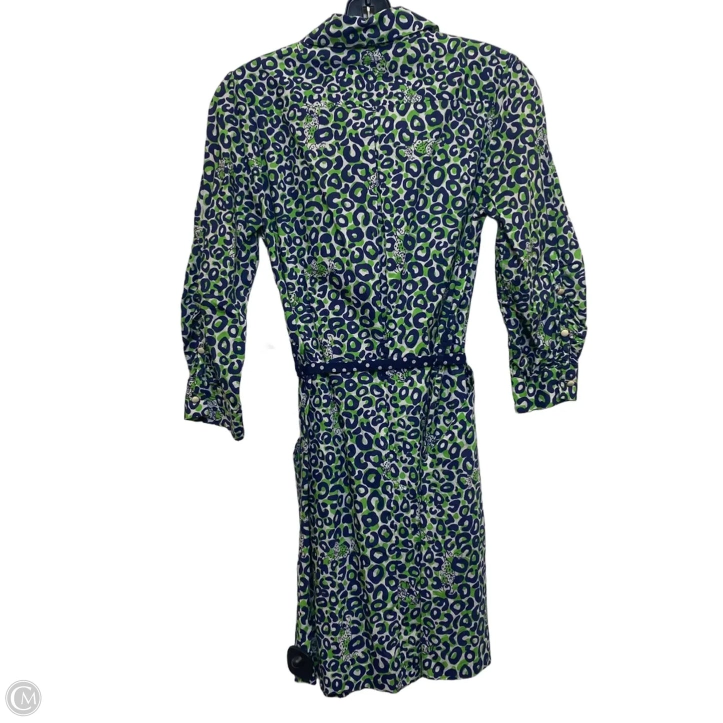 Dress Designer By Lilly Pulitzer In Blue & Green, Size: Xs