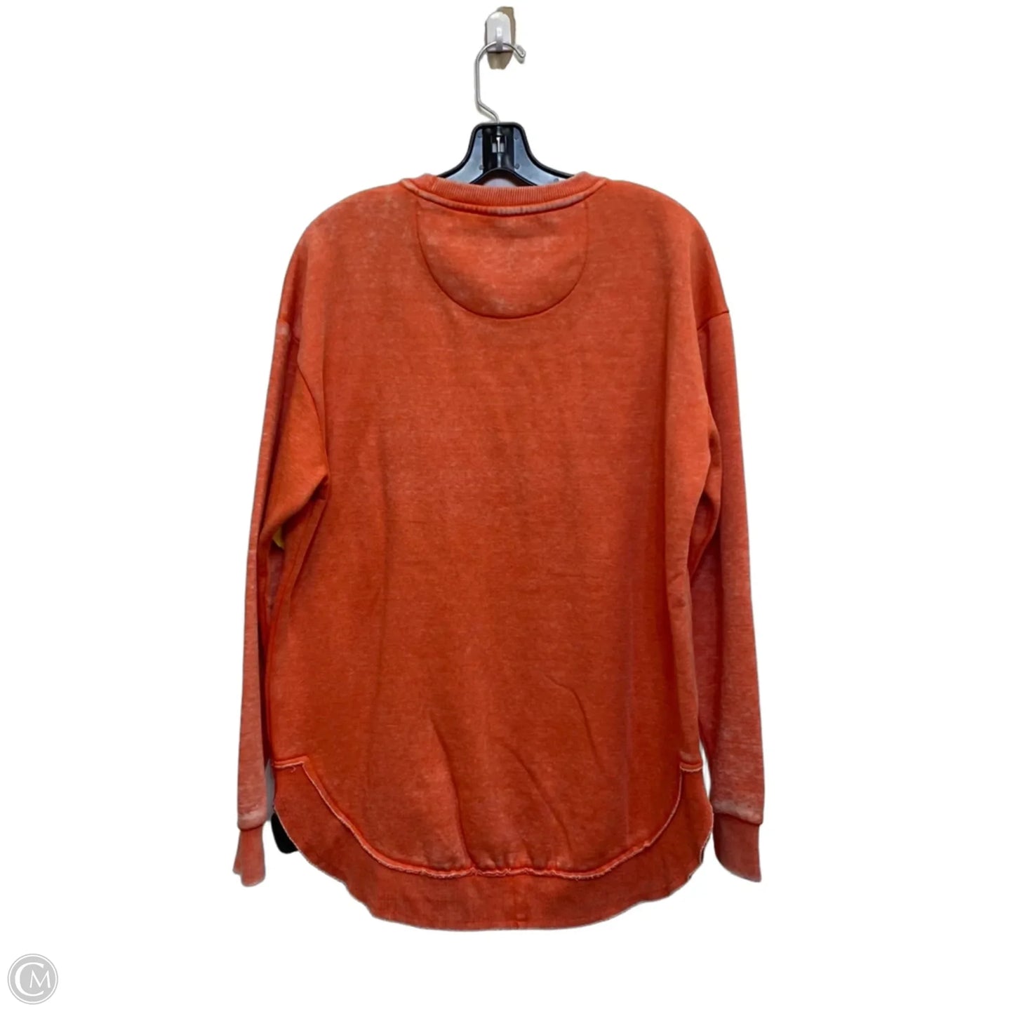 Sweatshirt Crewneck By Pressbox In Orange, Size: M