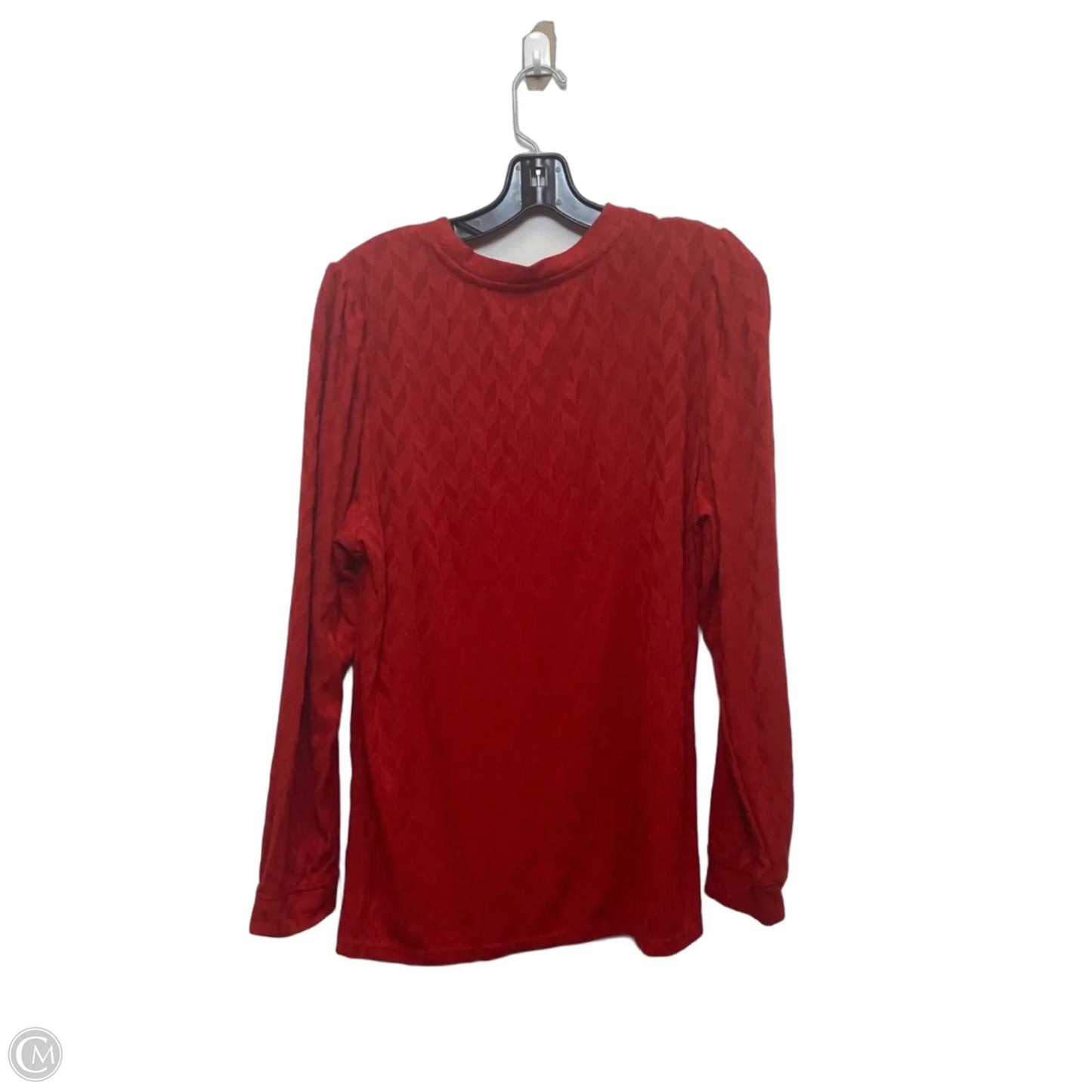 Top Long Sleeve By Intro In Red, Size: L