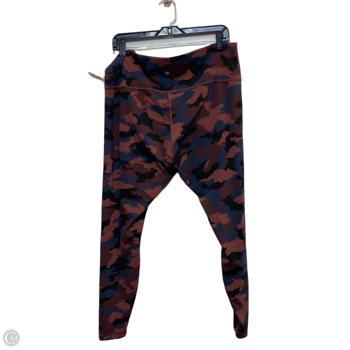 Athletic Leggings Designer By Lululemon In Blue & Red, Size: 1x
