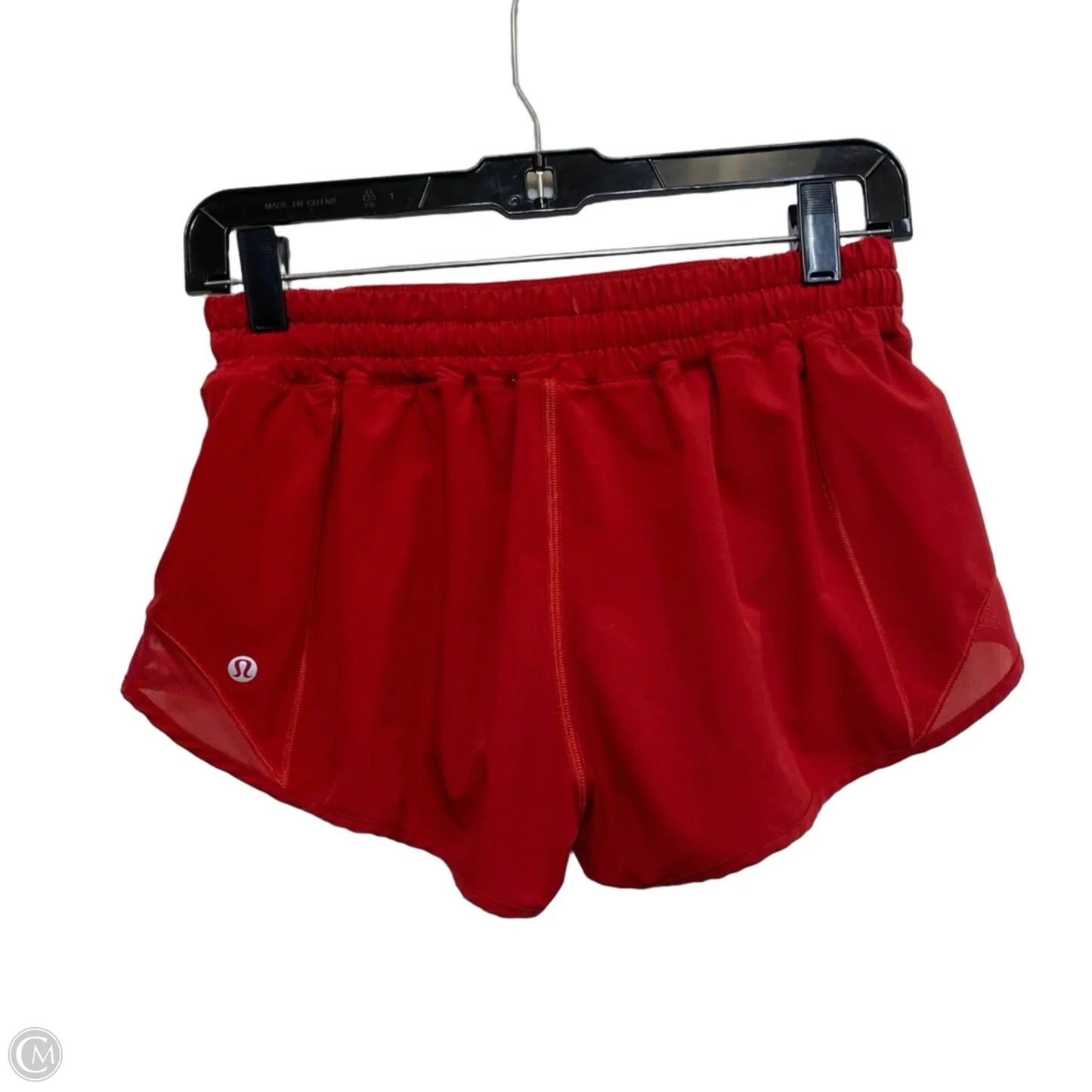 Athletic Shorts Designer By Lululemon In Red, Size: M