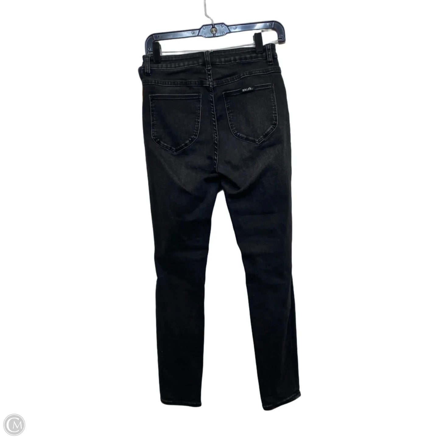 Jeans Skinny By Rollas In Black Denim, Size: 8