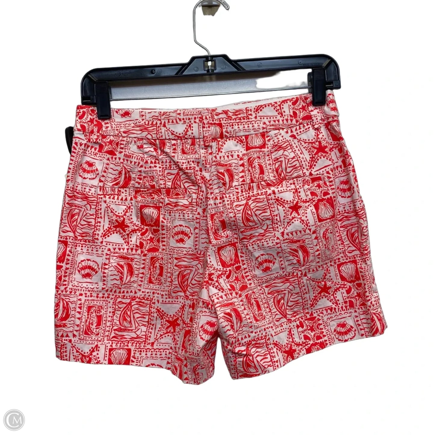 Shorts Designer By Lilly Pulitzer In Red & White, Size: 2