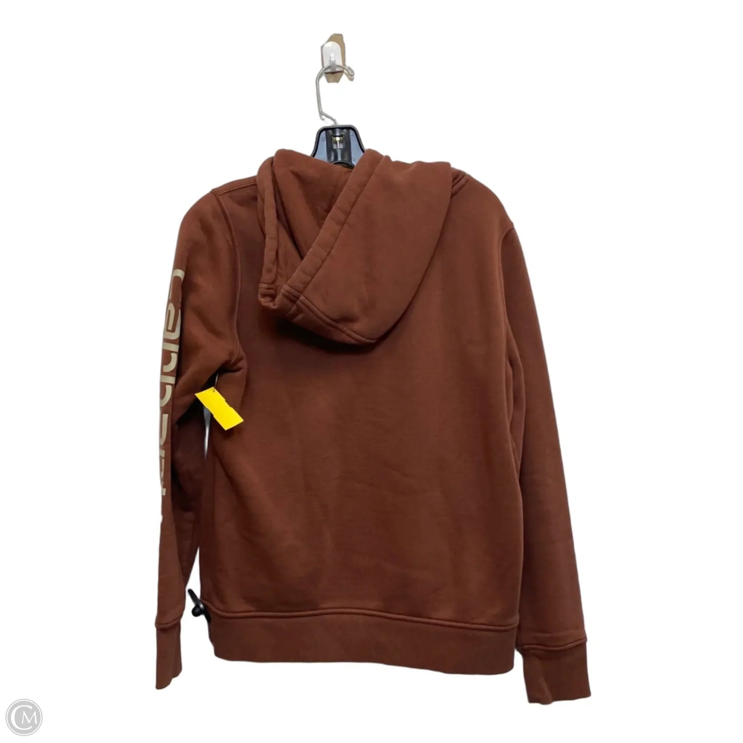 Sweatshirt Hoodie By Carhartt In Brown, Size: S