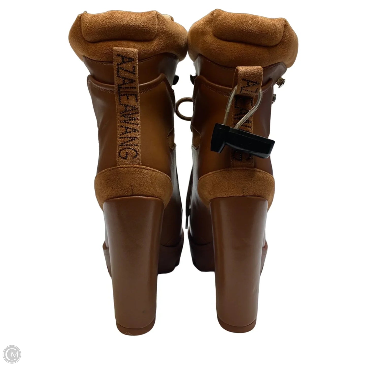 Boots Ankle Heels By Azalea Wang In Brown, Size: 6.5