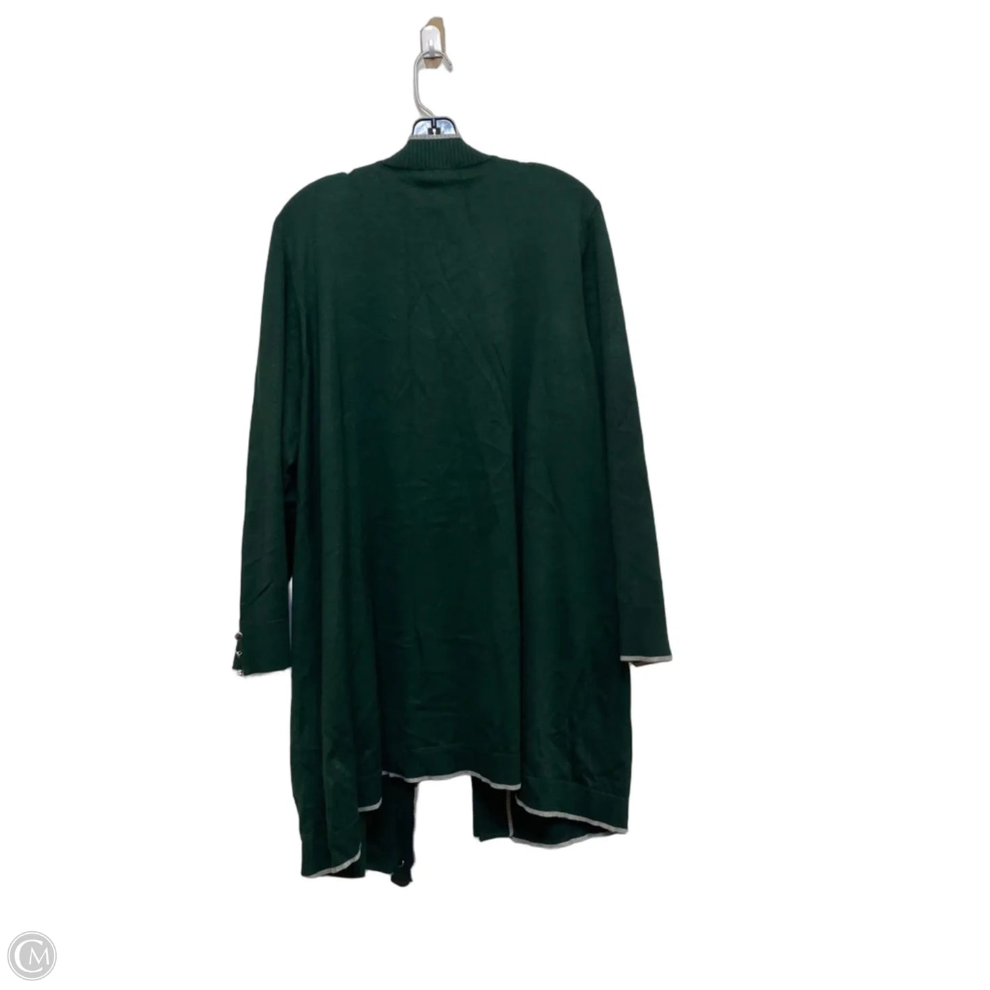 Cardigan By Cj Banks In Green, Size: 3x