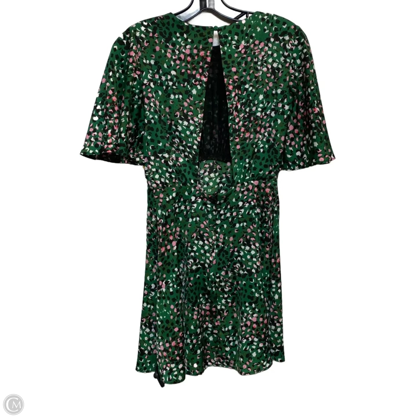 Dress Casual Short By Top Shop In Green & Pink, Size: Xs