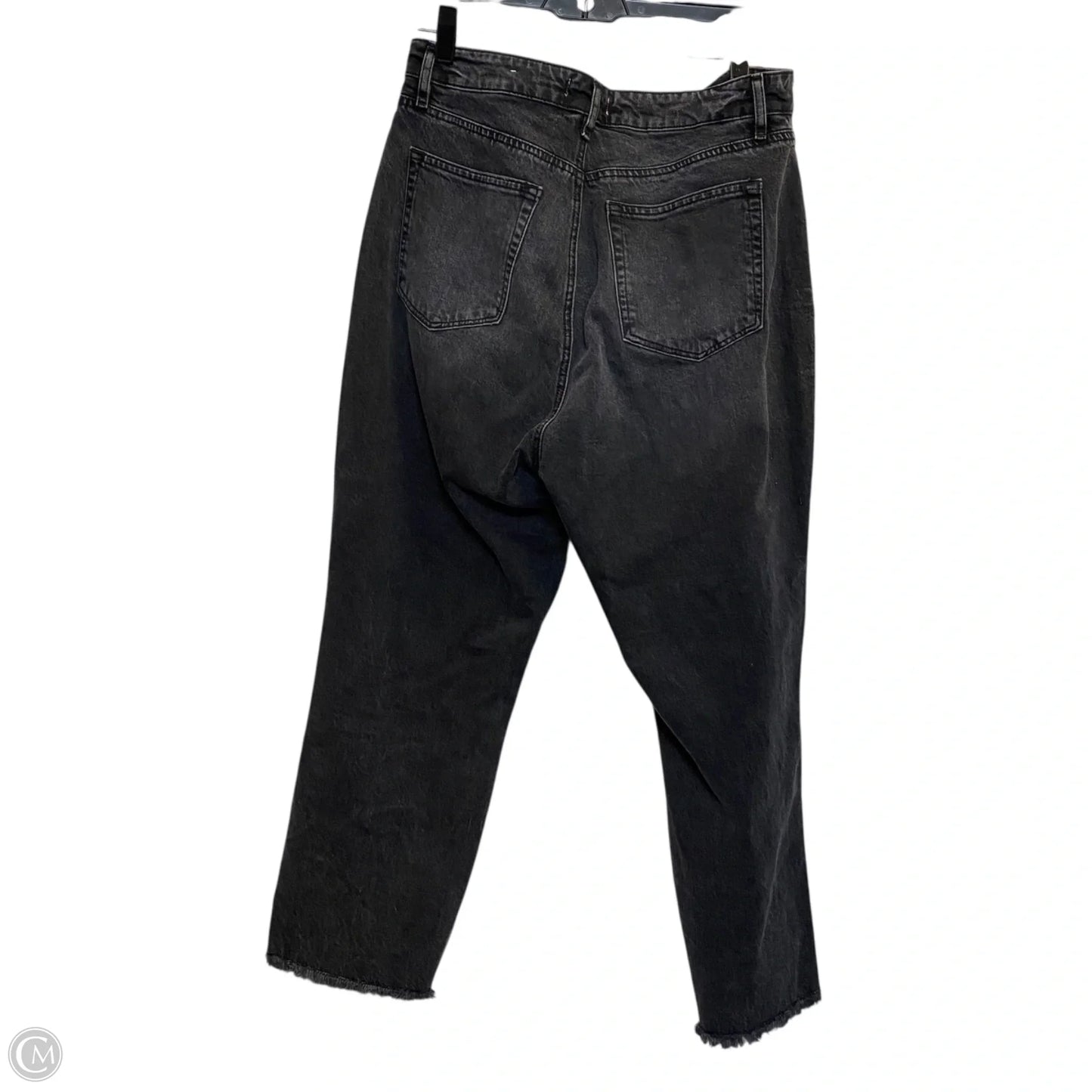 Jeans Straight By Loft In Black Denim, Size: 10