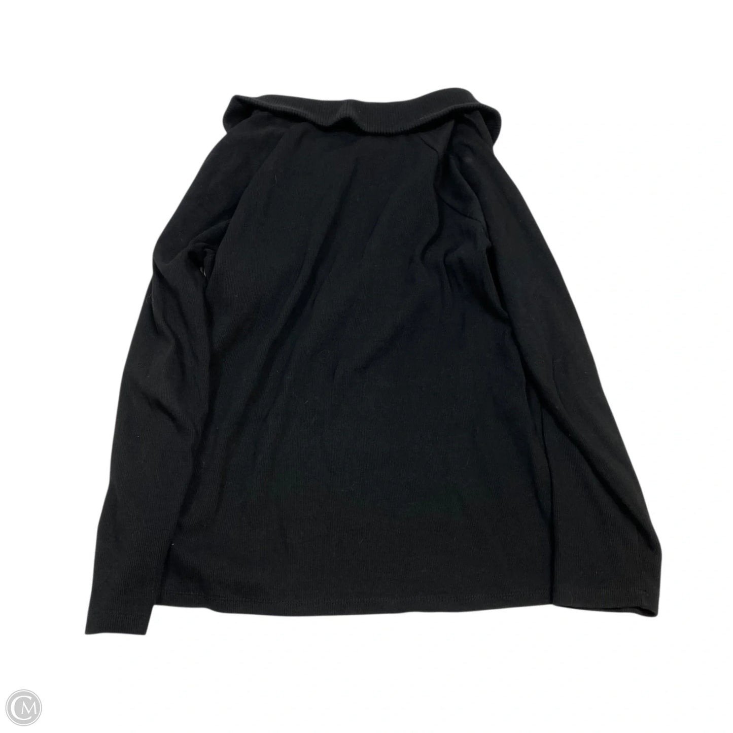 Sweatshirt Collar By Rafaella In Black, Size: L