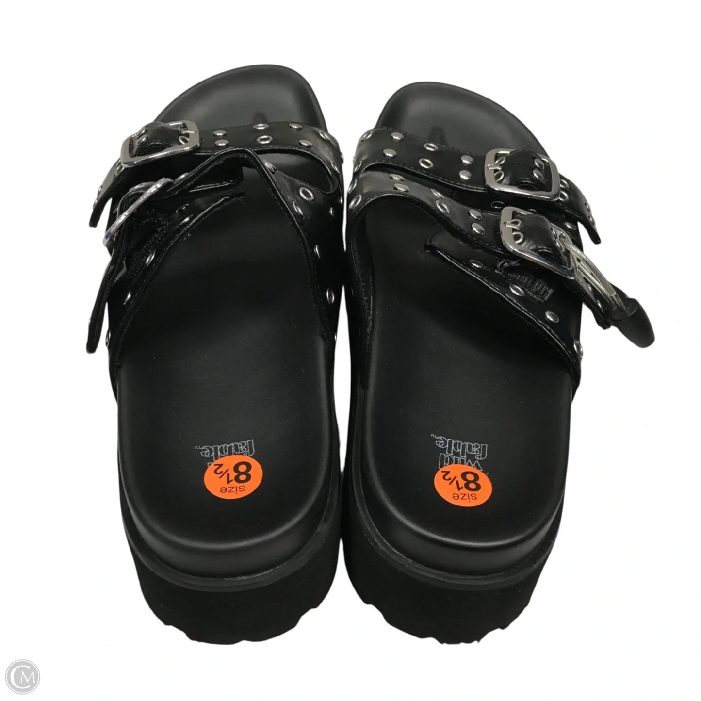 Sandals Heels Platform By Wild Fable In Black, Size: 8.5