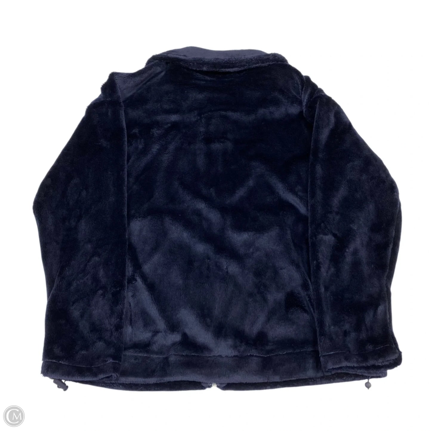 Jacket Faux Fur & Sherpa By Talbots In Navy, Size: S