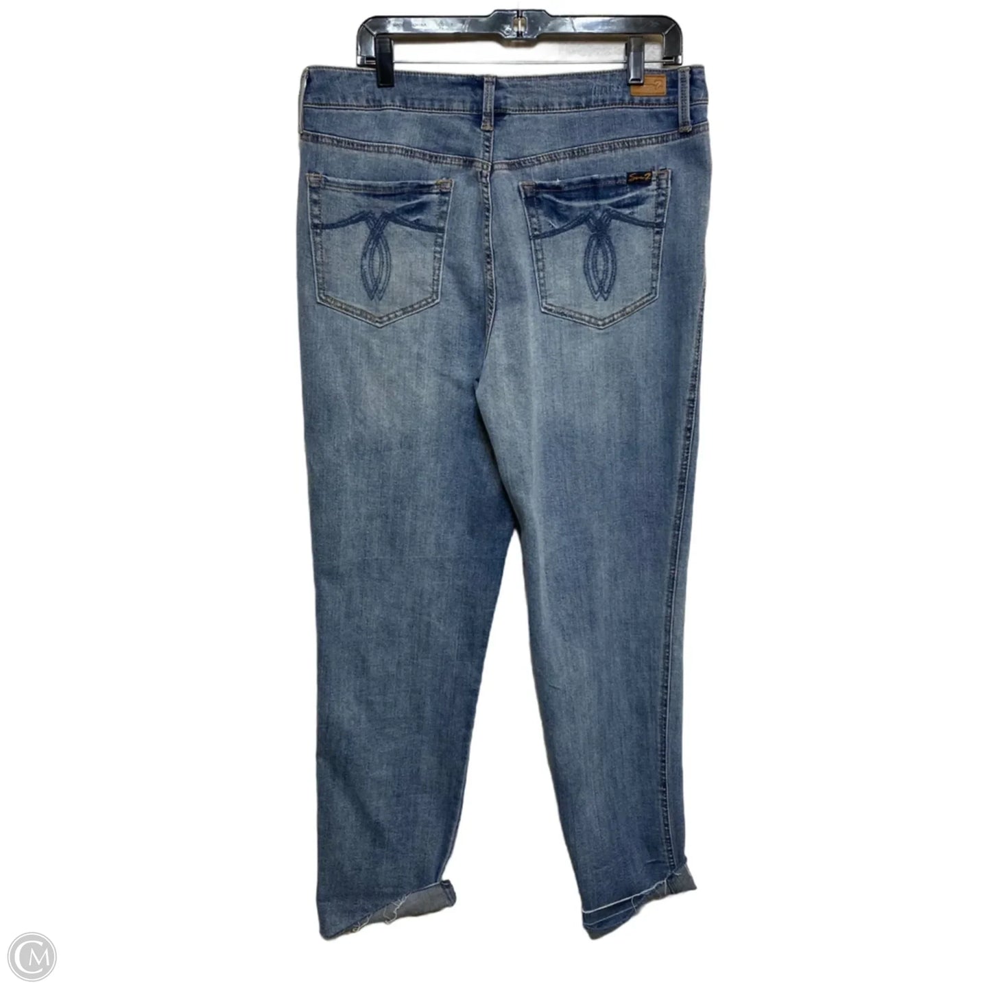 Jeans Skinny By Seven 7 In Blue Denim, Size: 8