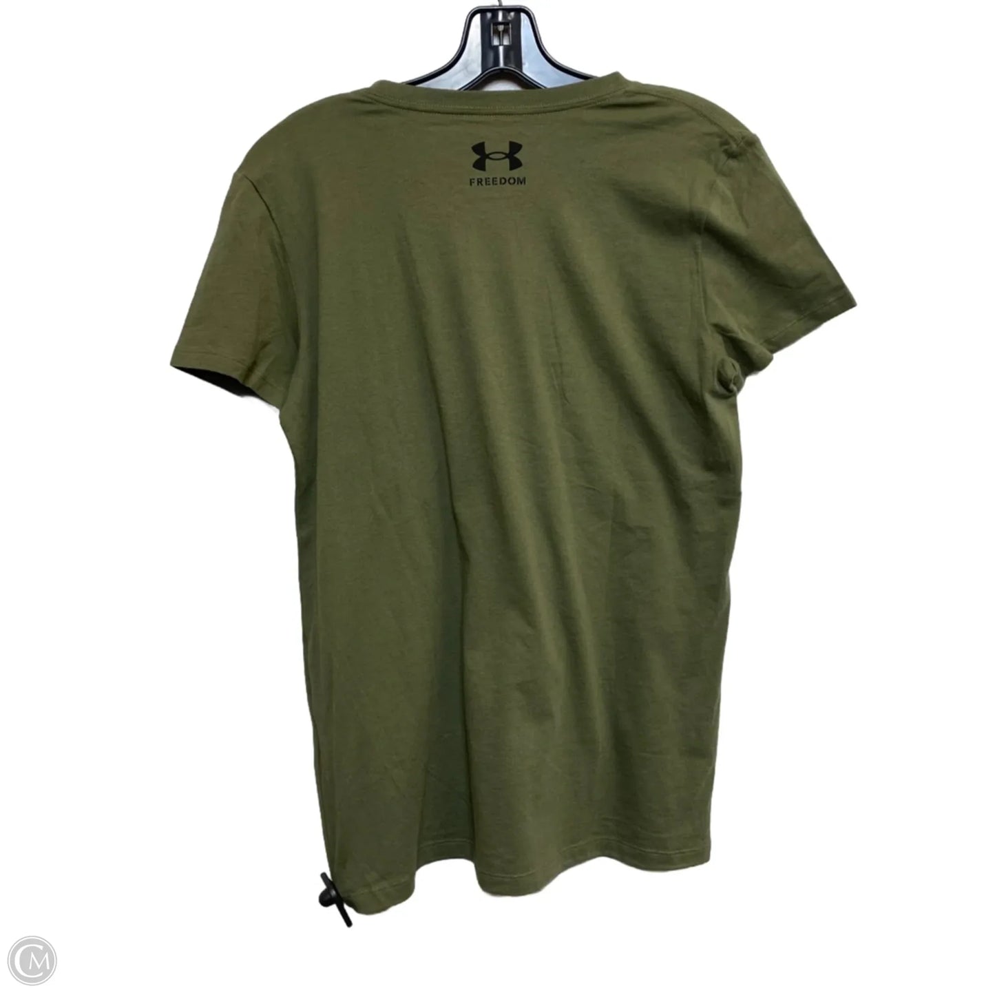Athletic Top Short Sleeve By Under Armour In Green, Size: S