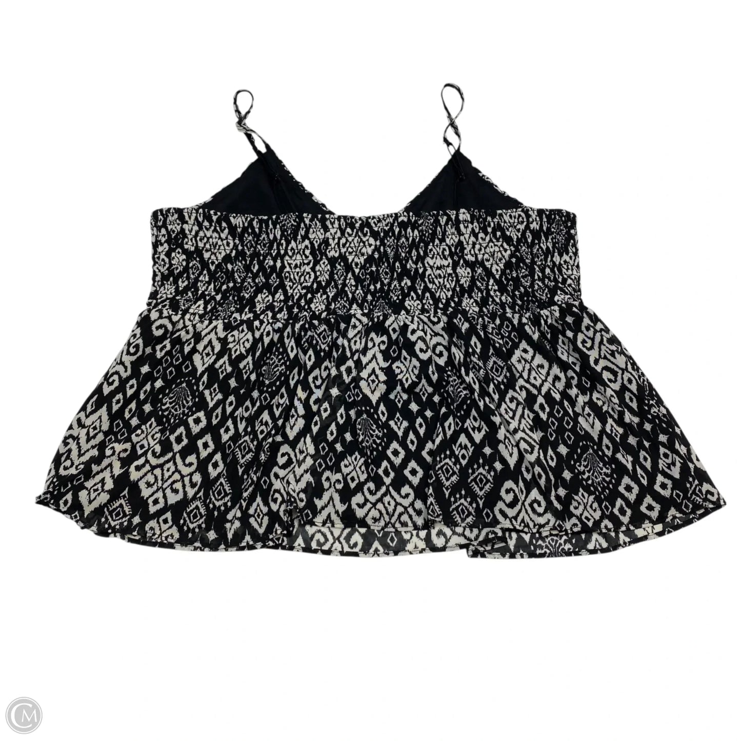 Top Sleeveless By Old Navy In Black & White, Size: Xl
