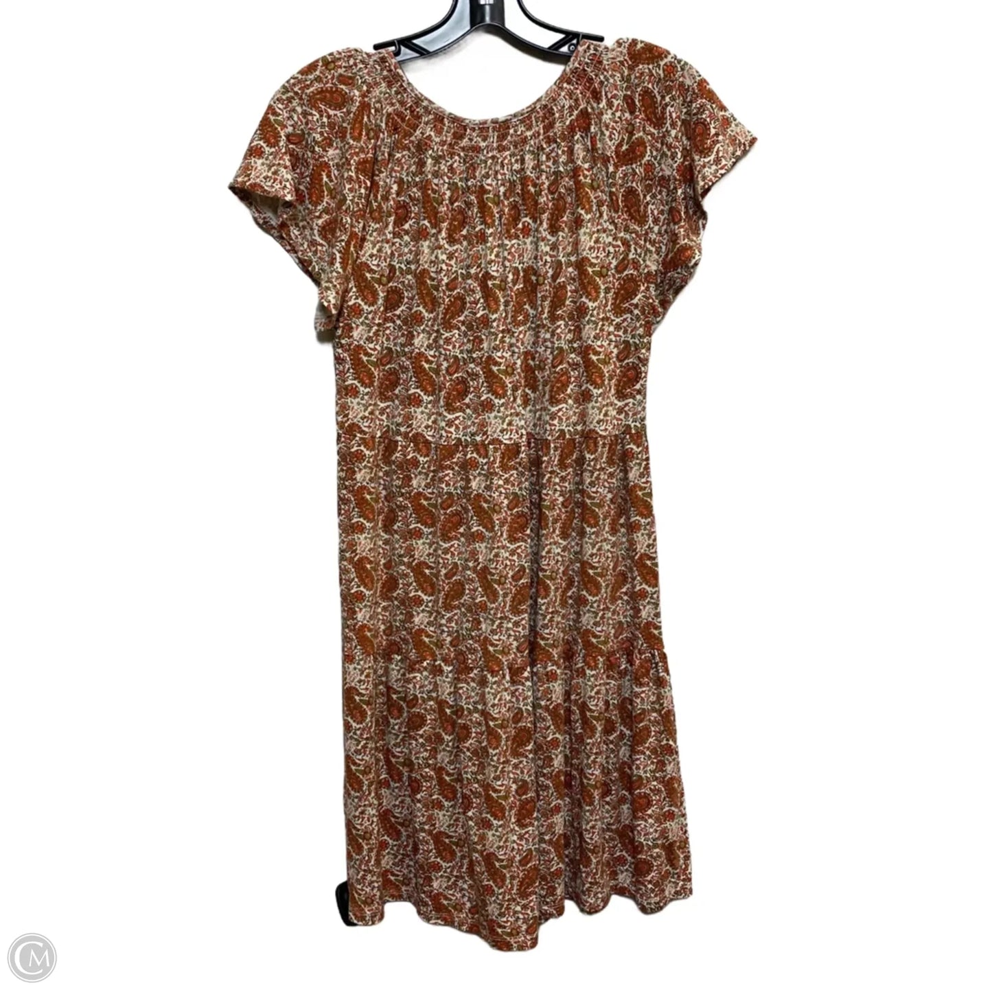 Dress Casual Short By Wonderly In Orange & White, Size: S