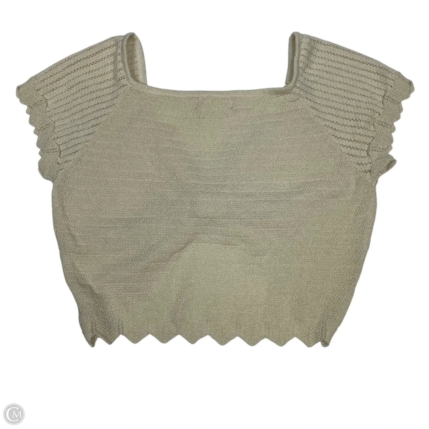 Top Short Sleeve By Altard State In Cream, Size: L