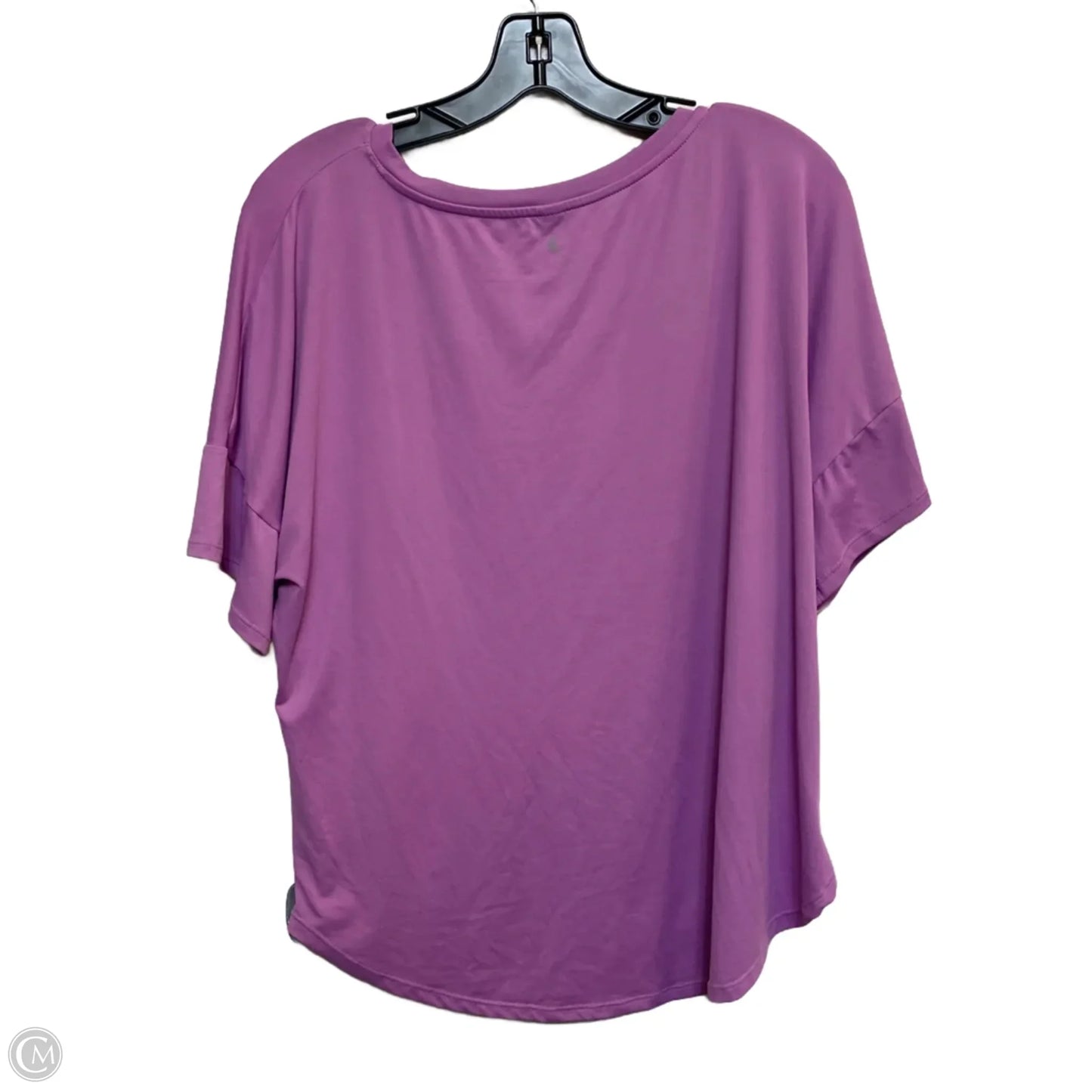 Athletic Top Short Sleeve By Kyodan In Purple, Size: L